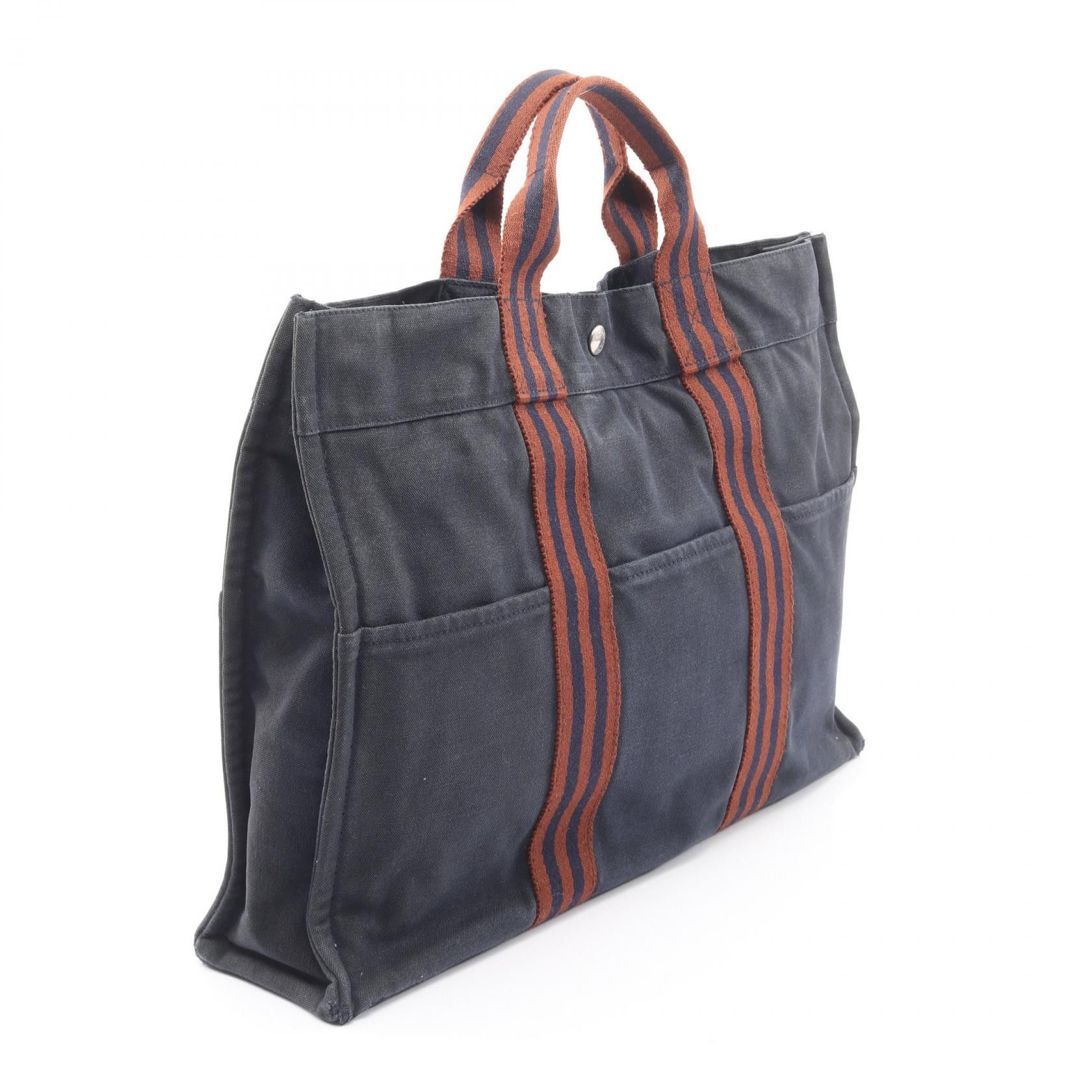 Hermes Hermes Hermes Fourre-Tout MM Canvas Tote Bag Textile Tote Bag DUTY FREE for USA Size ONE SIZE - 2 Thumbnail