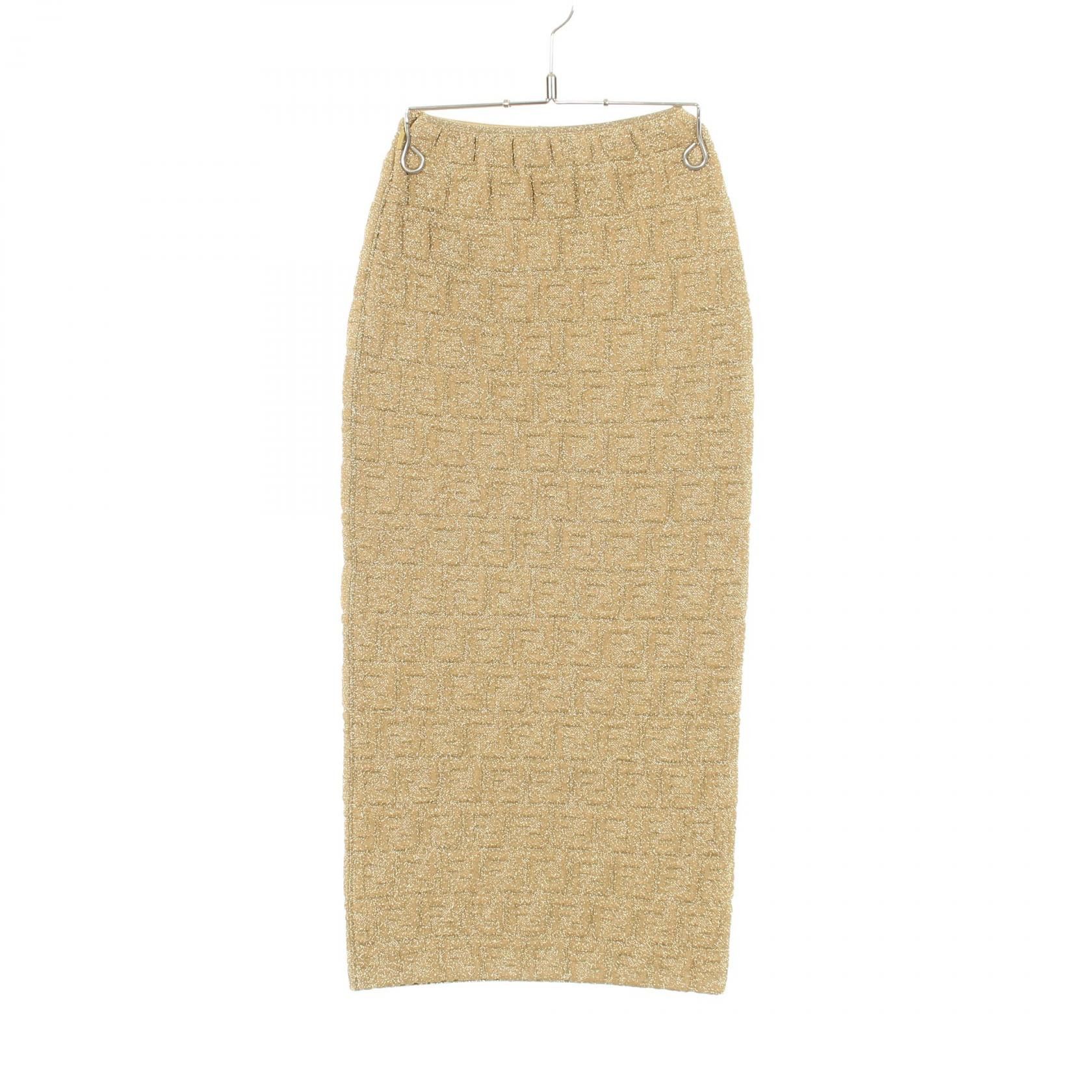 Fendi Fendi Fendi FF Pattern Rayon Polyester Skirt Textile Skirts DUTY FREE for USA Size ONE SIZE - 2 Thumbnail
