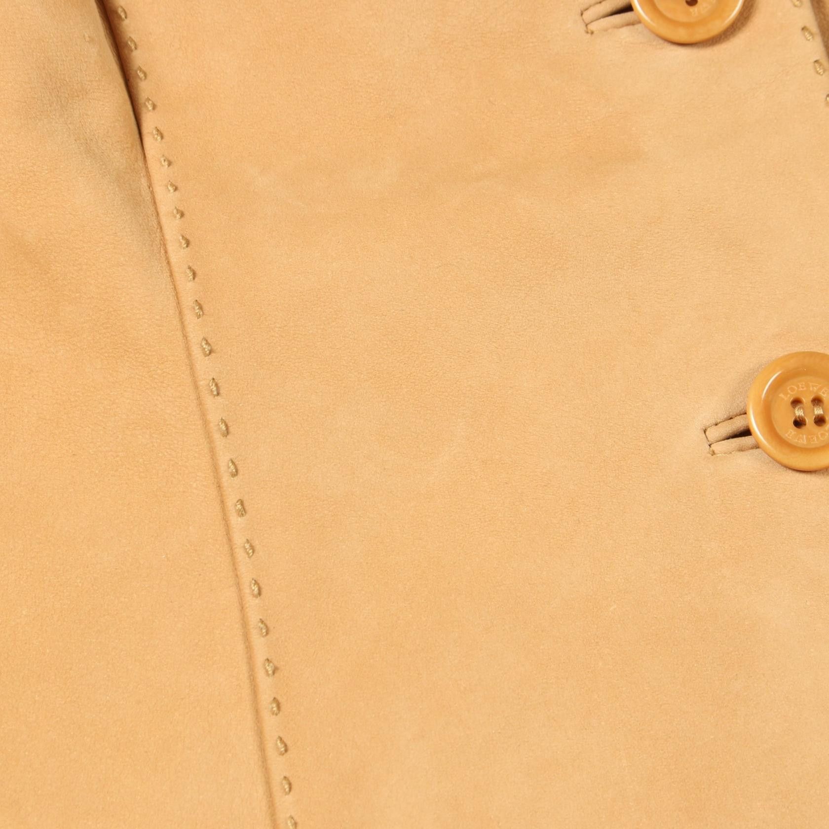 Loewe Loewe Loewe Suede Tailored Jacket Leather Outerwear DUTY FREE for USA Size ONE SIZE - 8 Thumbnail