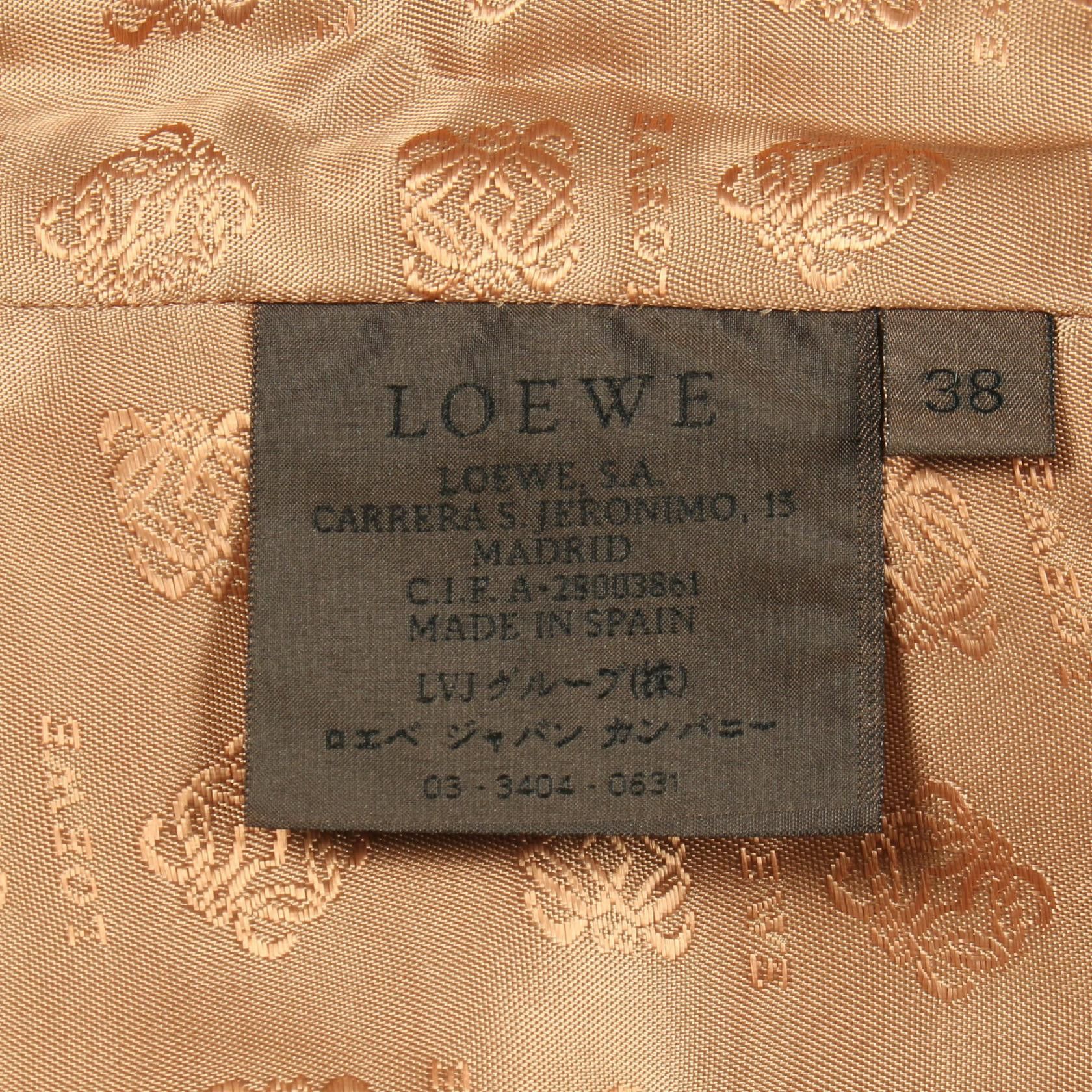 Loewe Loewe Loewe Suede Tailored Jacket Leather Outerwear DUTY FREE for USA Size ONE SIZE - 4 Thumbnail