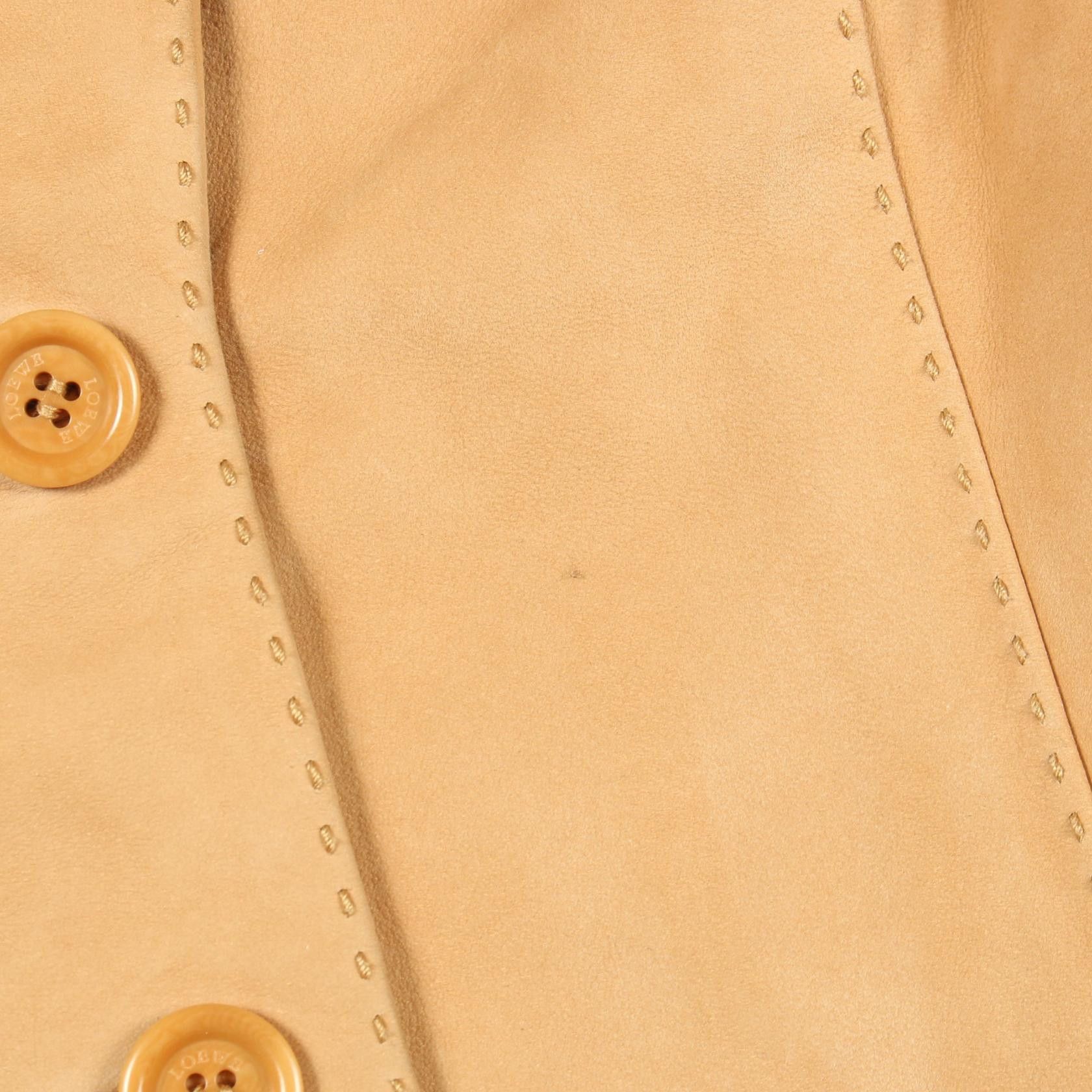 Loewe Loewe Loewe Suede Tailored Jacket Leather Outerwear DUTY FREE for USA Size ONE SIZE - 7 Thumbnail