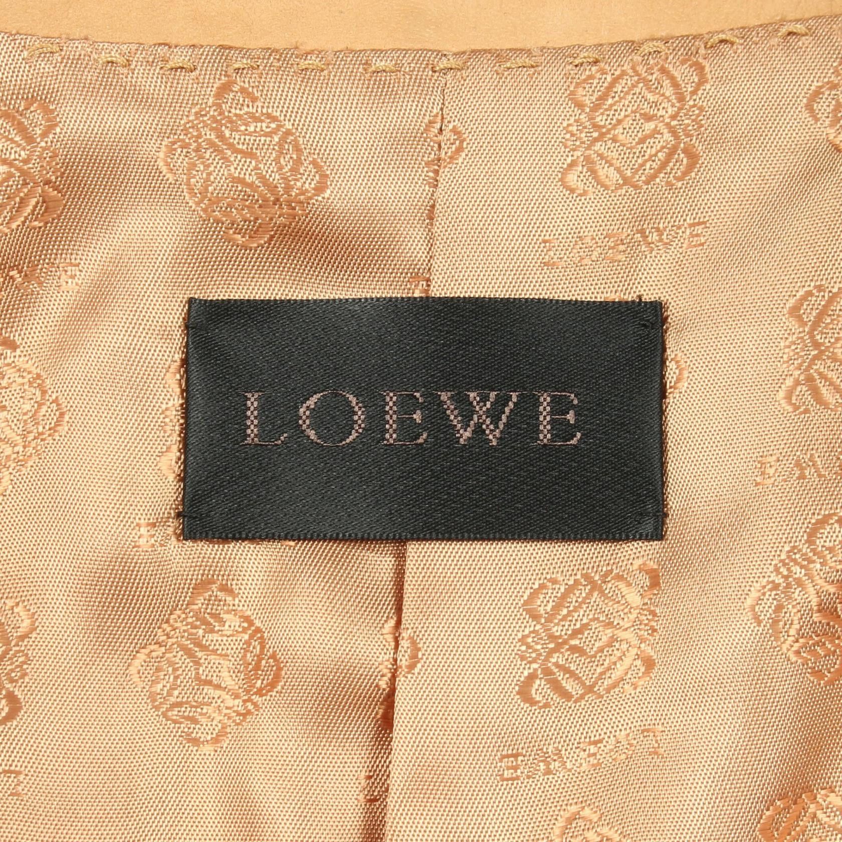 Loewe Loewe Loewe Suede Tailored Jacket Leather Outerwear DUTY FREE for USA Size ONE SIZE - 3 Thumbnail