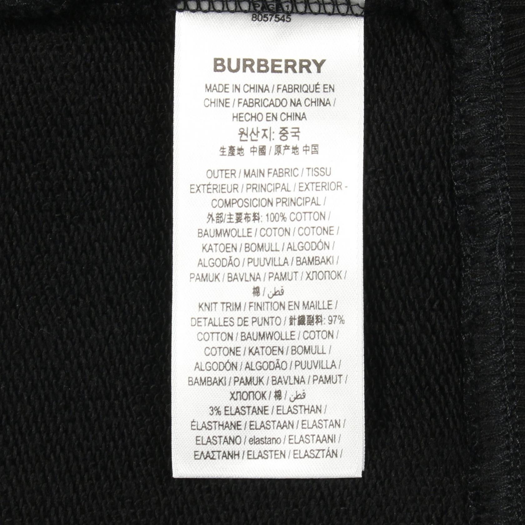 Burberry Burberry Burberry Cotton Sweatshirt Textile Sweatshirts & Hoodies DUTY FREE for USA Size ONE SIZE - 4 Thumbnail