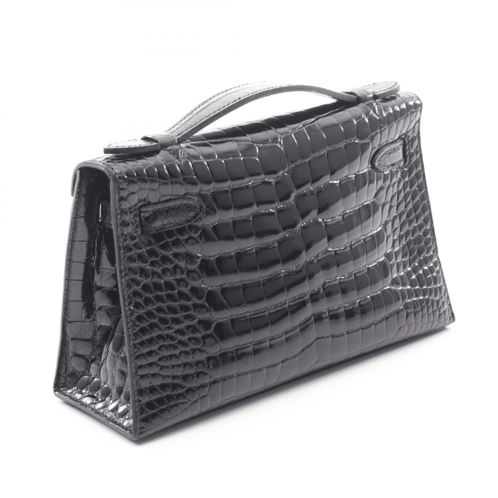 Hermes Hermes Hermes Pochette Kelly Mini Alligator Bag Leather Handbag M DUTY FREE for USA Size ONE SIZE - 2 Thumbnail