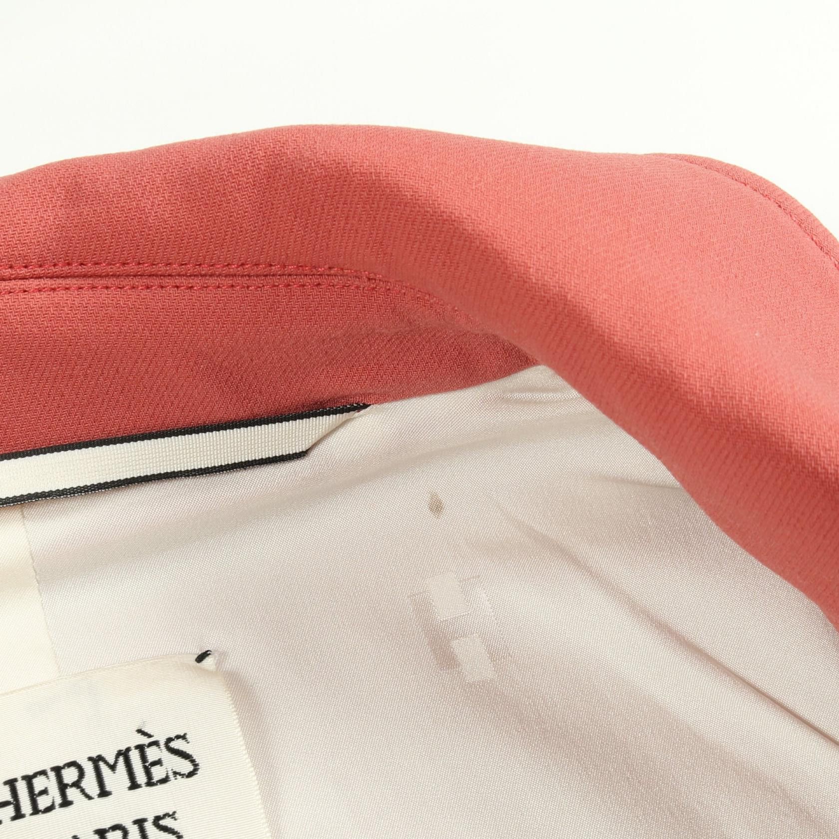 Hermes Hermes Hermes Sellier Button Wool Coat Textile Outerwear DUTY FREE for USA Size ONE SIZE - 6 Thumbnail