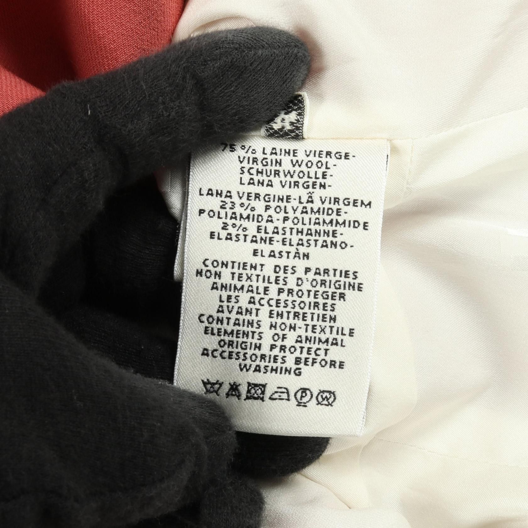 Hermes Hermes Hermes Sellier Button Wool Coat Textile Outerwear DUTY FREE for USA Size ONE SIZE - 4 Thumbnail