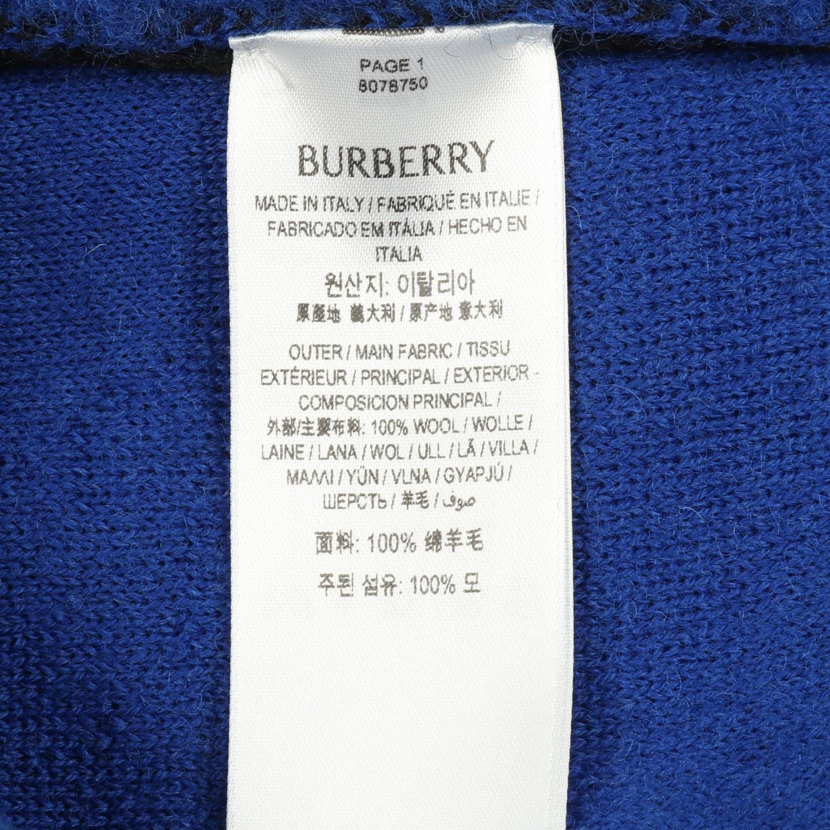 Burberry Burberry Burberry Argyle Check EKD Wool Knitwear Textile Tops DUTY FREE for USA Size ONE SIZE - 4 Thumbnail