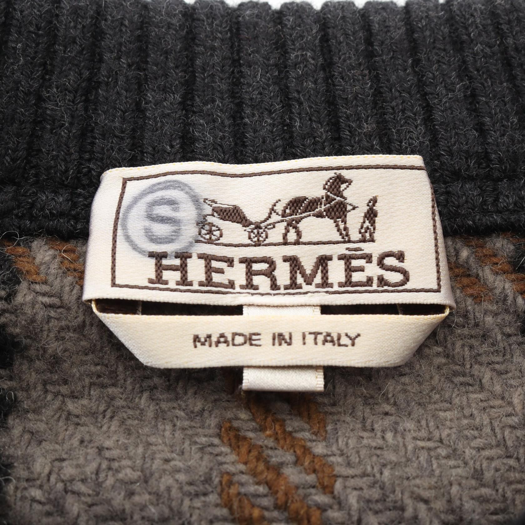 Hermes Hermes Hermes Wool Polyester Sweater Textile Tops DUTY FREE for USA Size ONE SIZE - 3 Thumbnail
