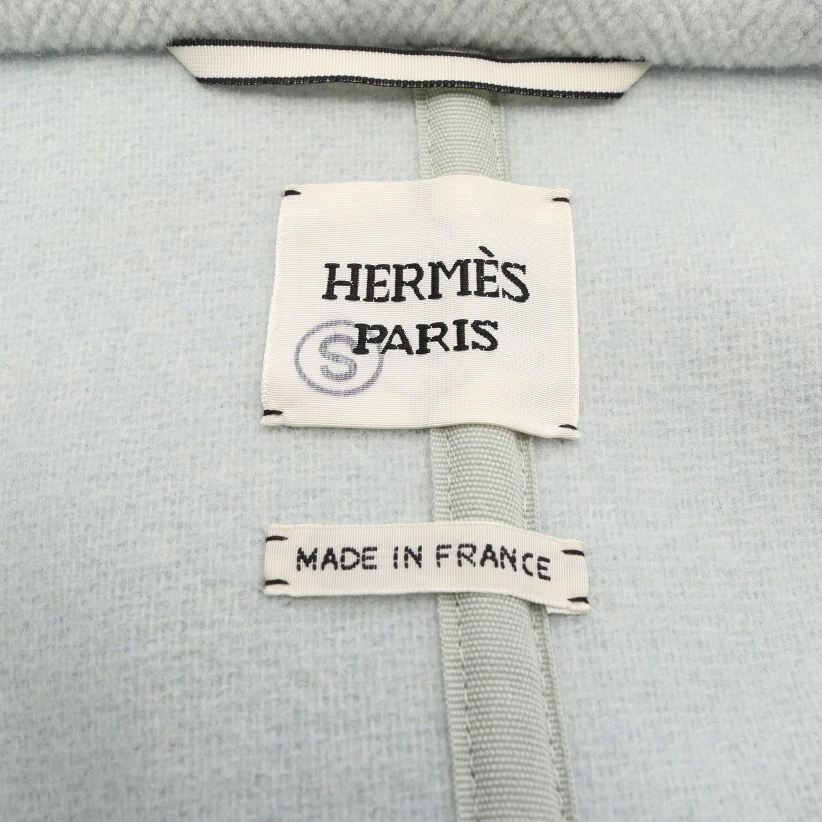 Hermes Hermes Hermes Wool Coat Textile Outerwear 3H0187DK DUTY FREE for USA Size ONE SIZE - 3 Thumbnail