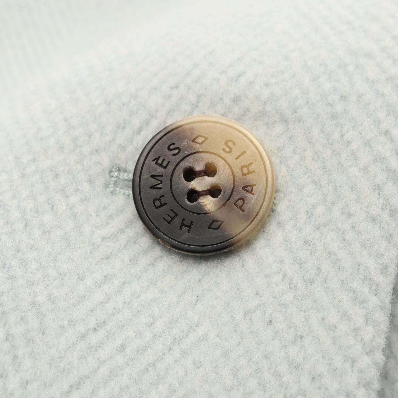 Hermes Hermes Hermes Wool Coat Textile Outerwear 3H0187DK DUTY FREE for USA Size ONE SIZE - 5 Thumbnail