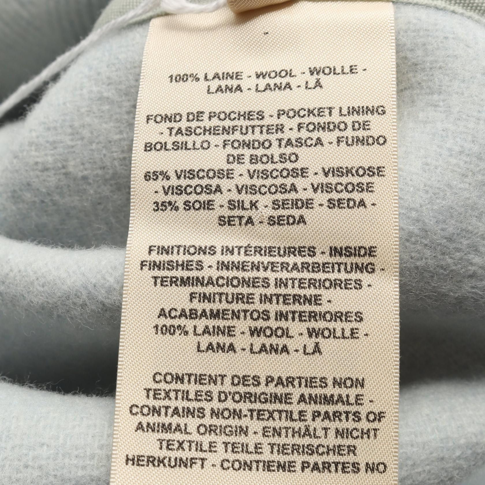 Hermes Hermes Hermes Wool Coat Textile Outerwear 3H0187DK DUTY FREE for USA Size ONE SIZE - 4 Thumbnail