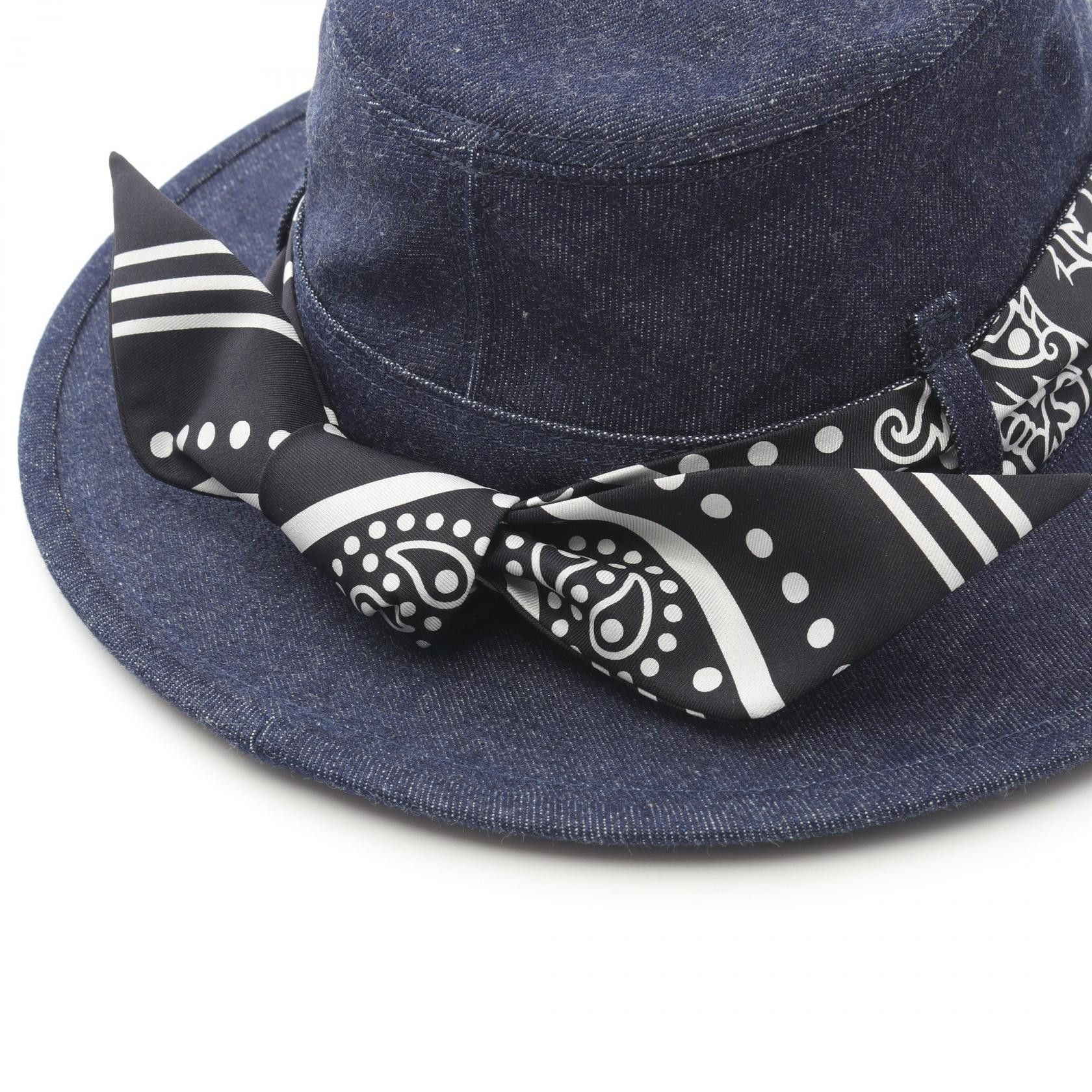 Hermes Hermes Hermes Heloise Silky Cotton Hat Textile Hats DUTY FREE for USA Size ONE SIZE - 7 Thumbnail