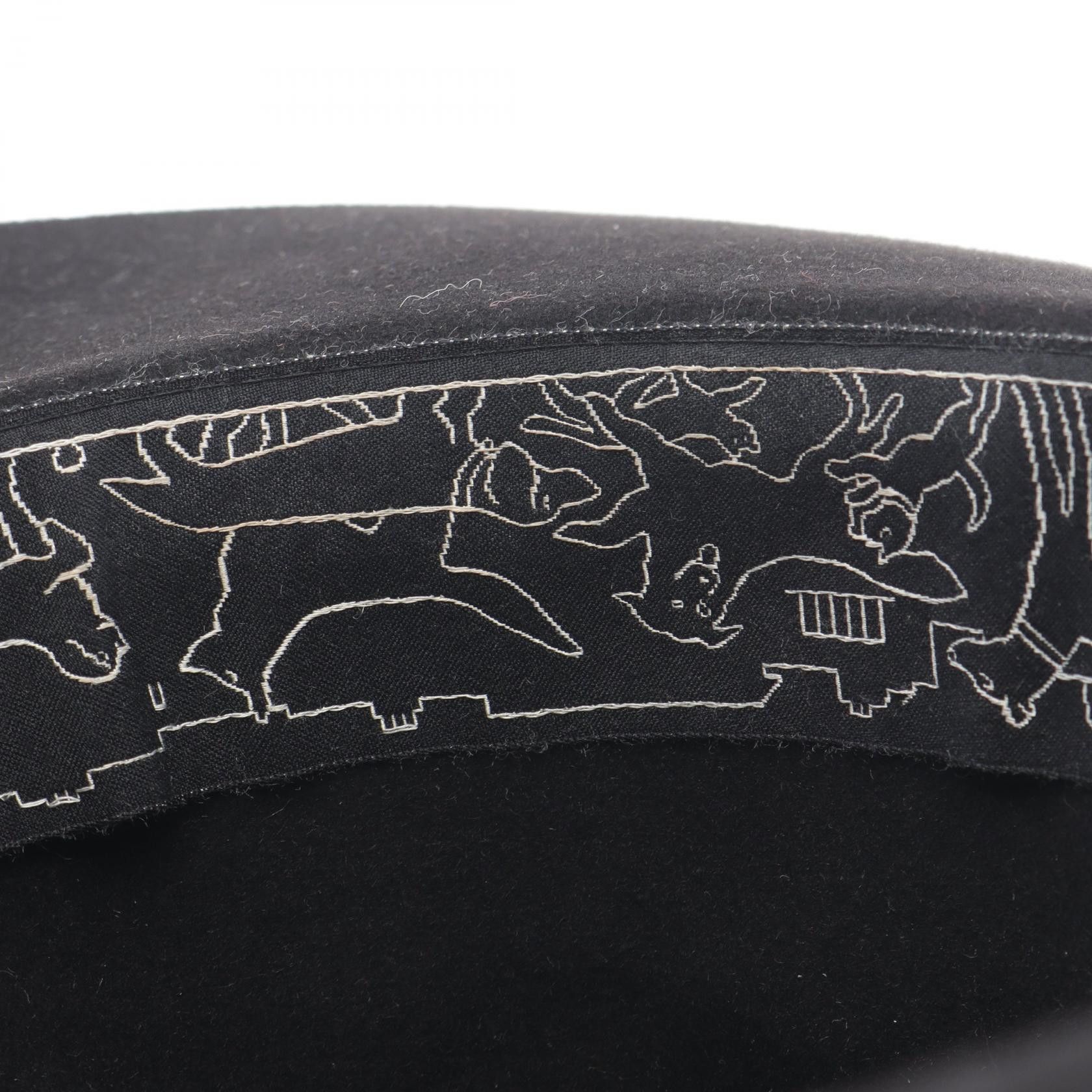 Hermes Hermes Hermes Collier Felt Hat Textile Hats DUTY FREE for USA Size ONE SIZE - 6 Thumbnail