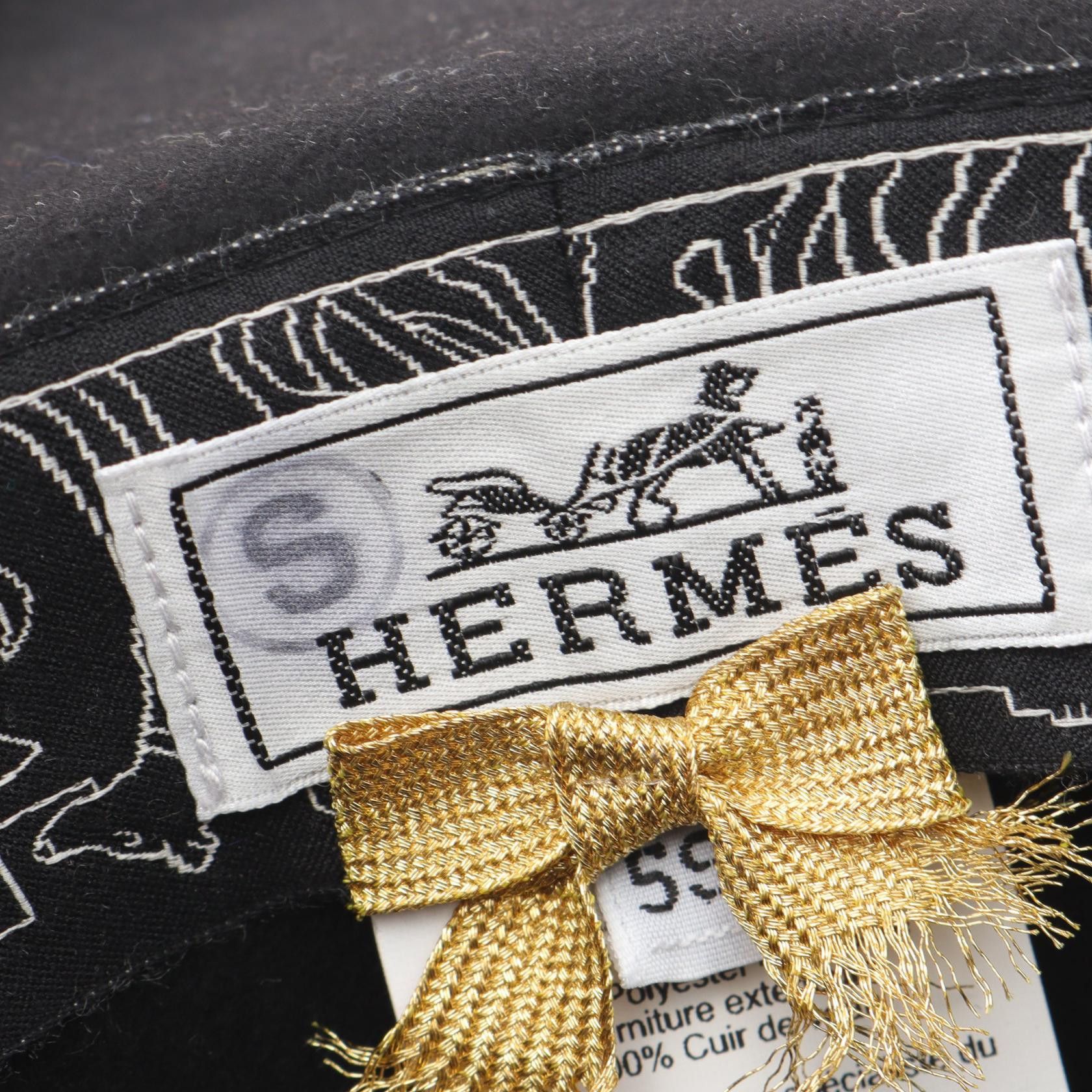 Hermes Hermes Hermes Collier Felt Hat Textile Hats DUTY FREE for USA Size ONE SIZE - 4 Thumbnail