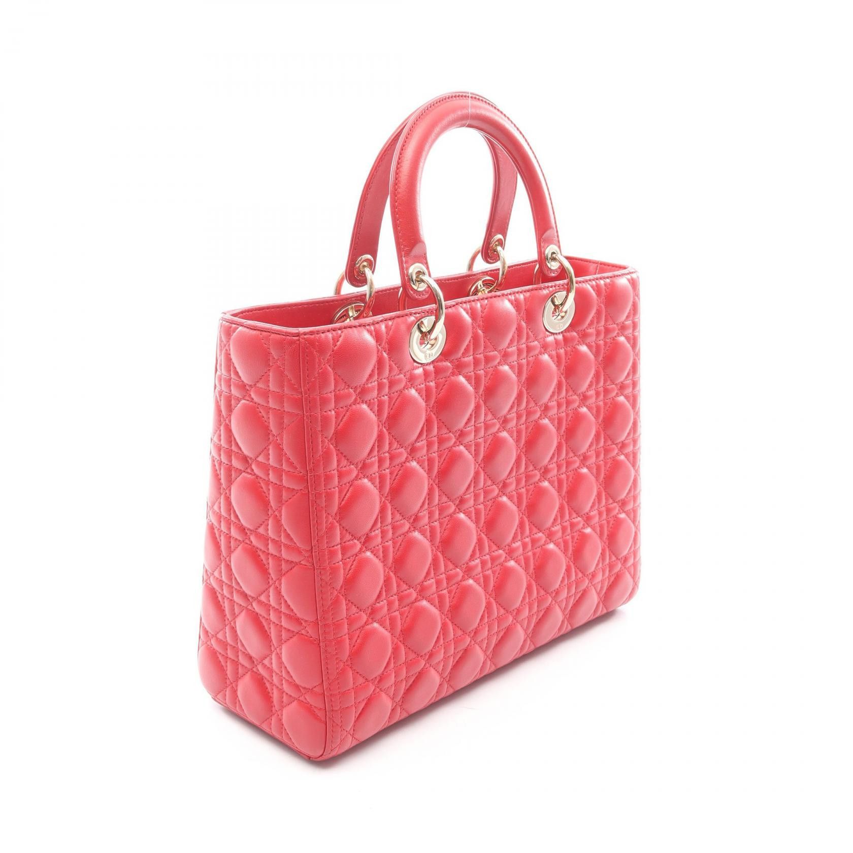 Dior Dior Dior LADY DIOR Leather Handbag Leather Handbag M0566ONGE-M52R DUTY FREE for USA Size ONE SIZE - 2 Thumbnail