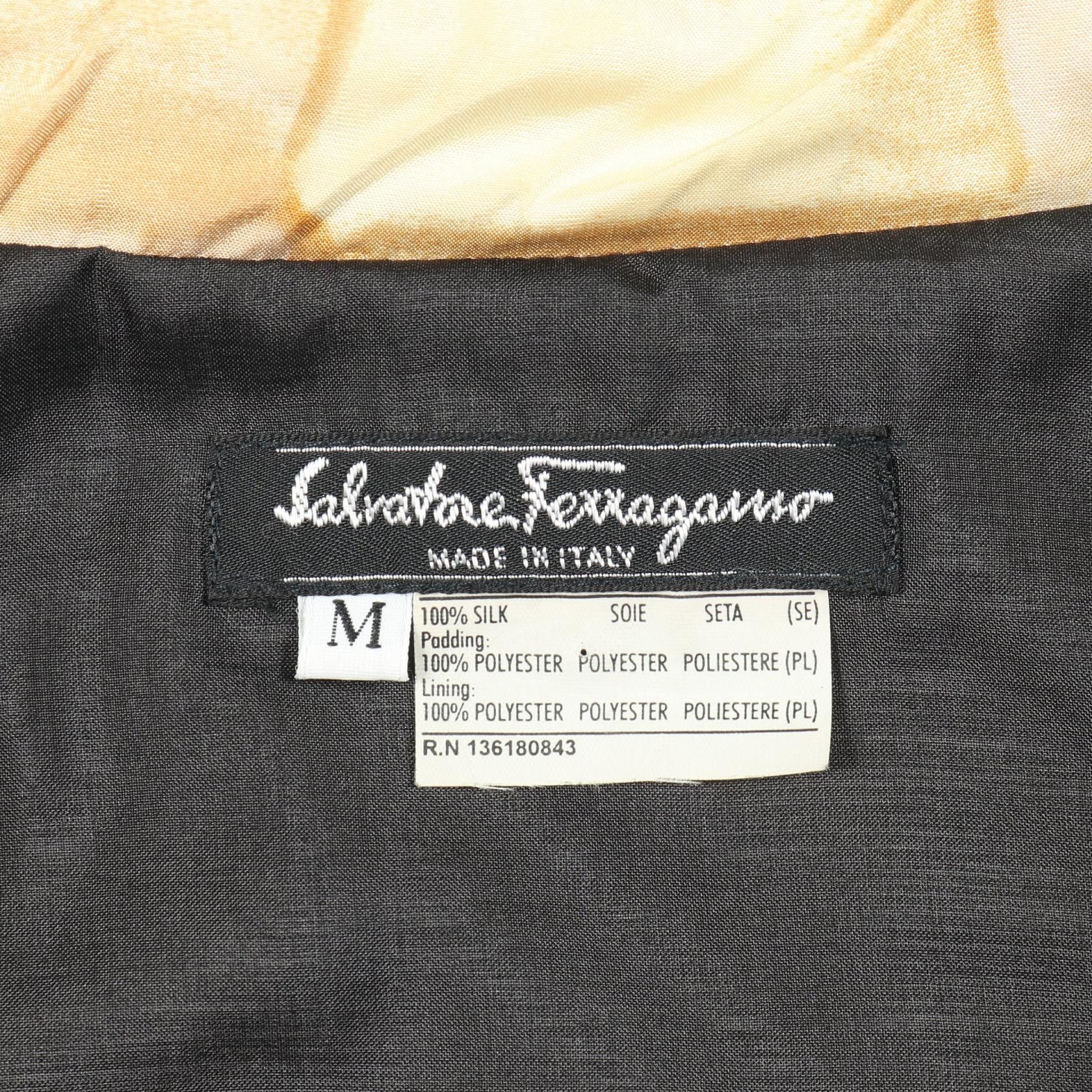 Salvatore Ferragamo Salvatore Ferragamo Salvatore Ferragamo Silk Outerwear Textile Outerwear DUTY FREE for USA Size ONE SIZE - 3 Thumbnail