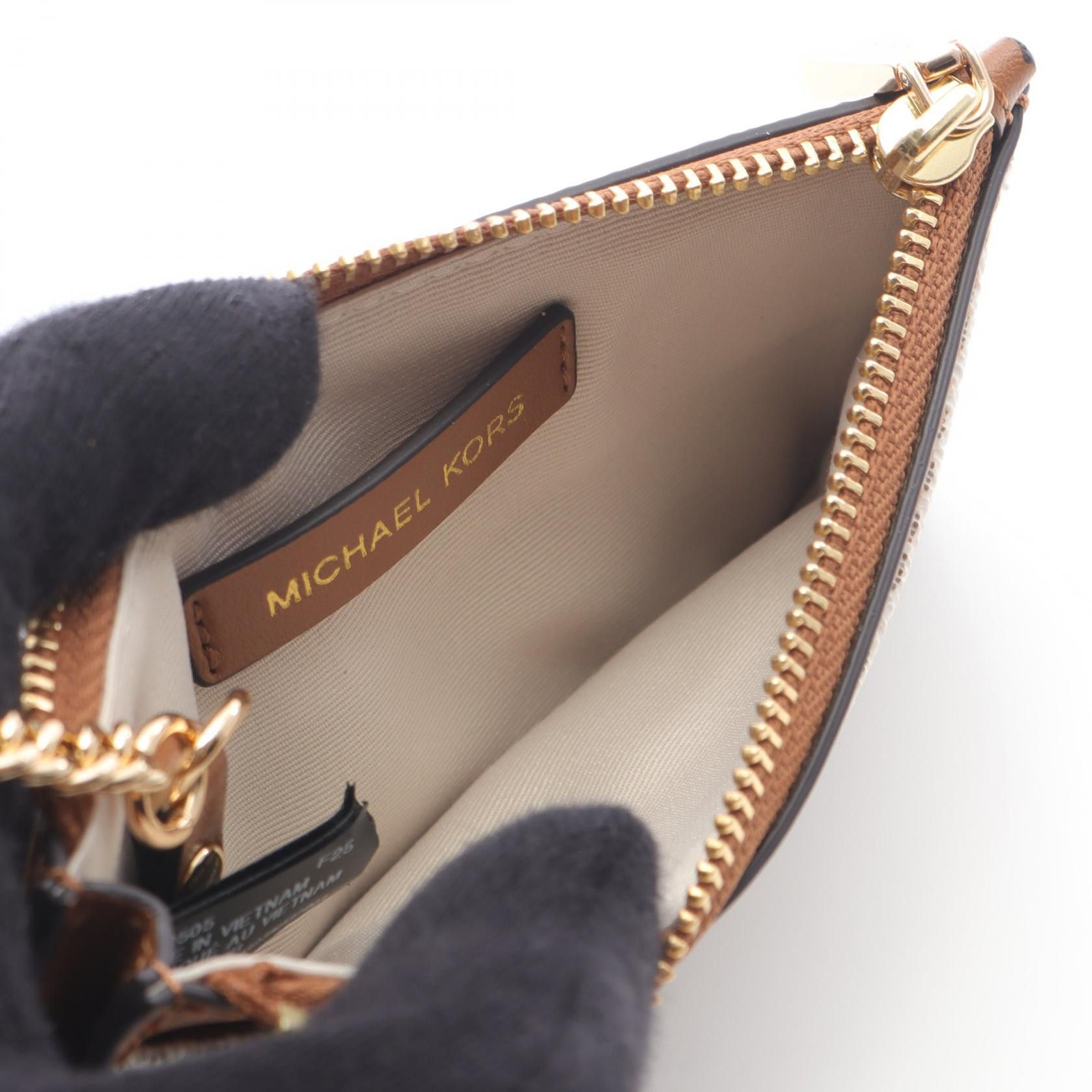Michael Kors Michael Kors Michael Kors JET SET Leather PVC Coin Case Leather Coin Case 32F5GJ6D8B149 DUTY FREE for USA Size ONE SIZE - 3 Thumbnail