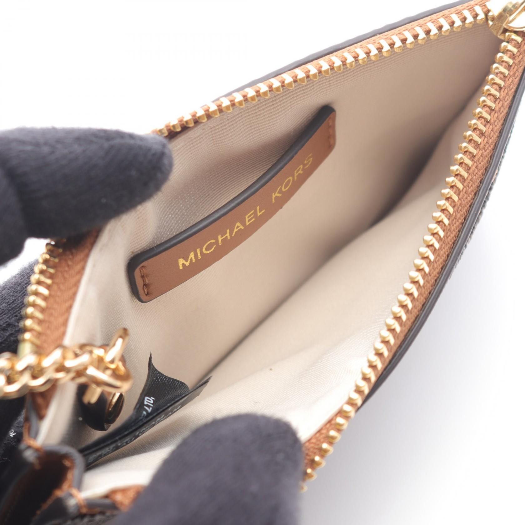 Michael Kors Michael Kors Michael Kors JET SET Leather PVC Coin Case Leather Coin Case 32F5GJ6D8B252 DUTY FREE for USA Size ONE SIZE - 3 Thumbnail