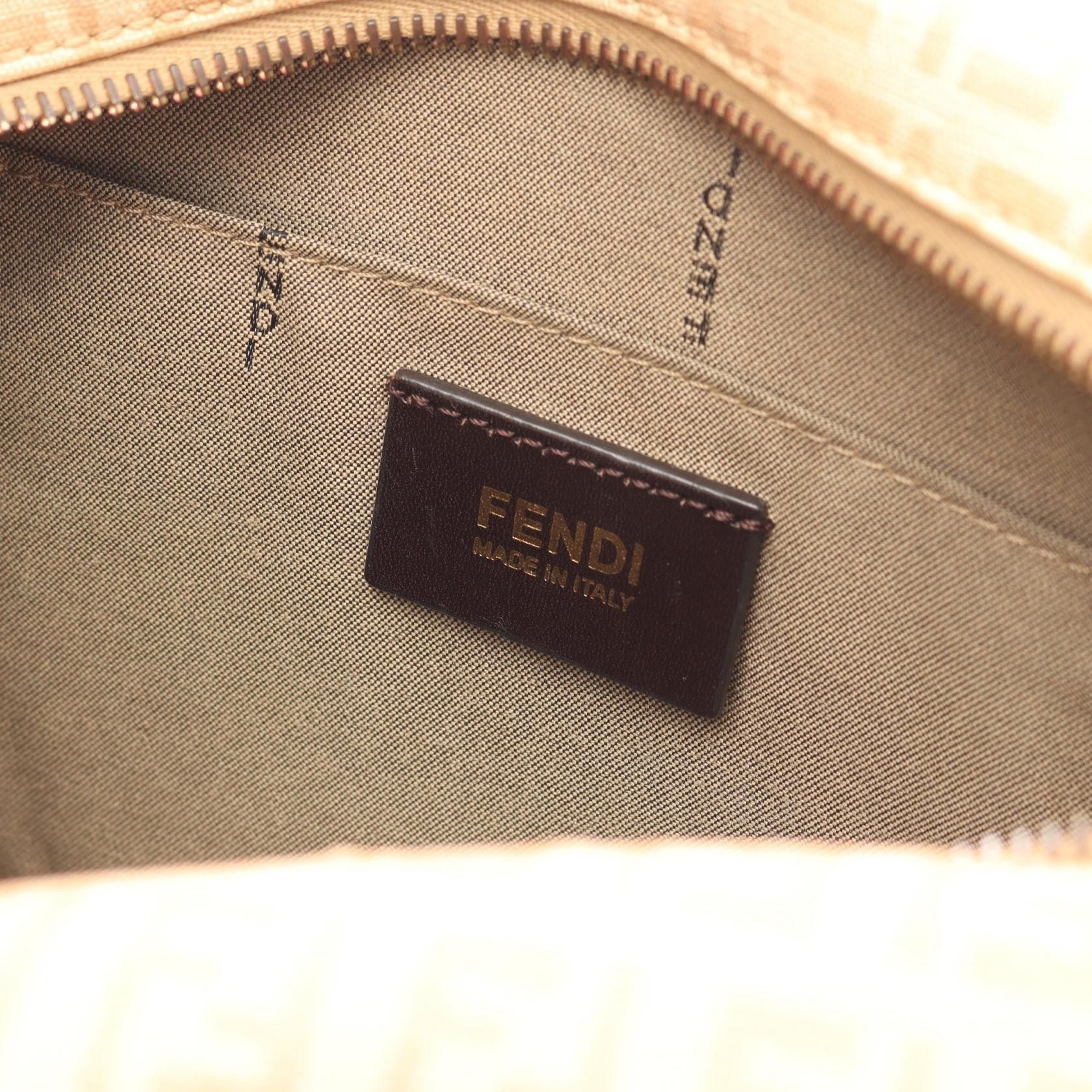 Fendi Fendi Fendi Zucchino Coated Canvas Shoulder Bag Plastic / Synthetic Shoulder Bag 8BT206 DUTY FREE for USA Size ONE SIZE - 4 Thumbnail