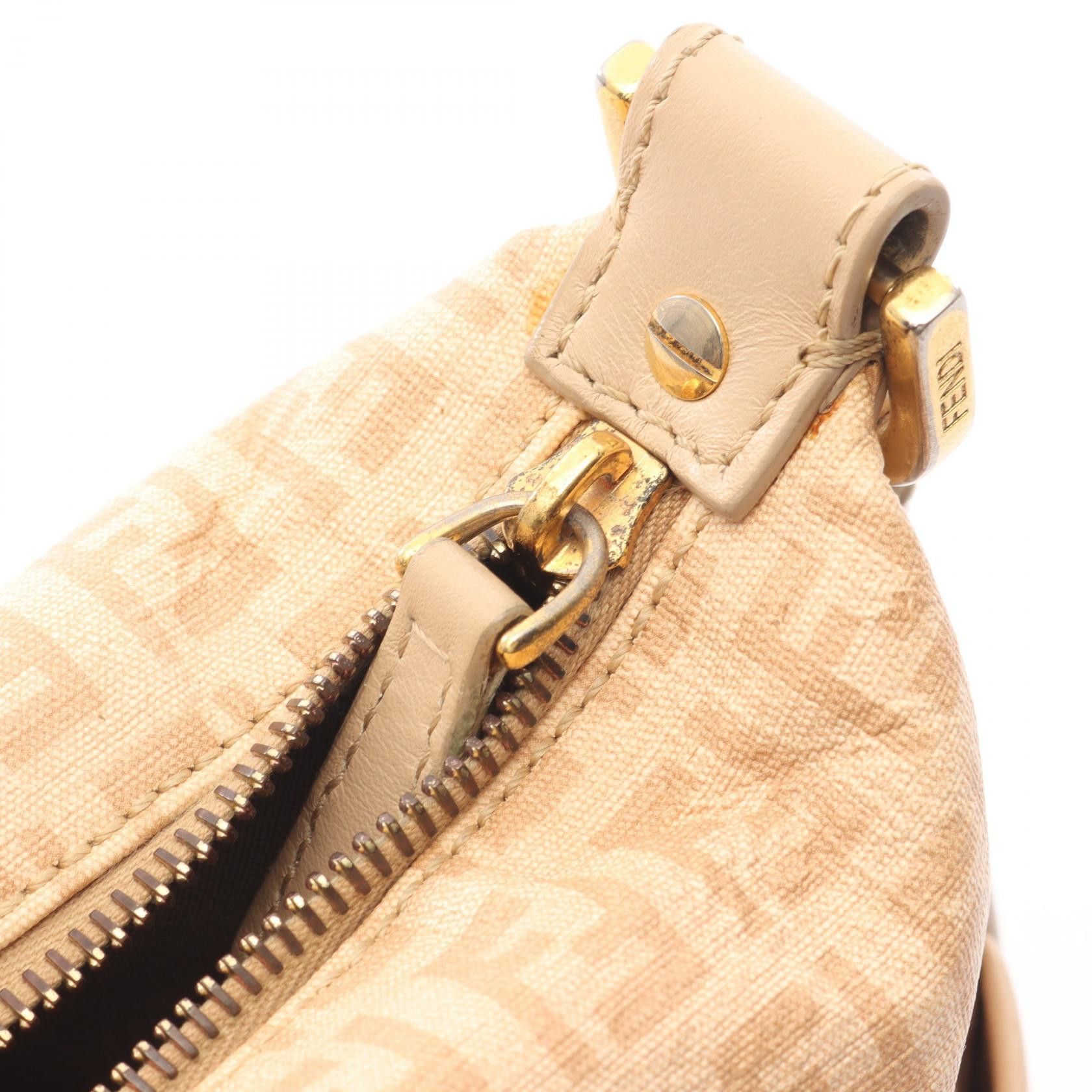 Fendi Fendi Fendi Zucchino Coated Canvas Shoulder Bag Plastic / Synthetic Shoulder Bag 8BT206 DUTY FREE for USA Size ONE SIZE - 8 Thumbnail
