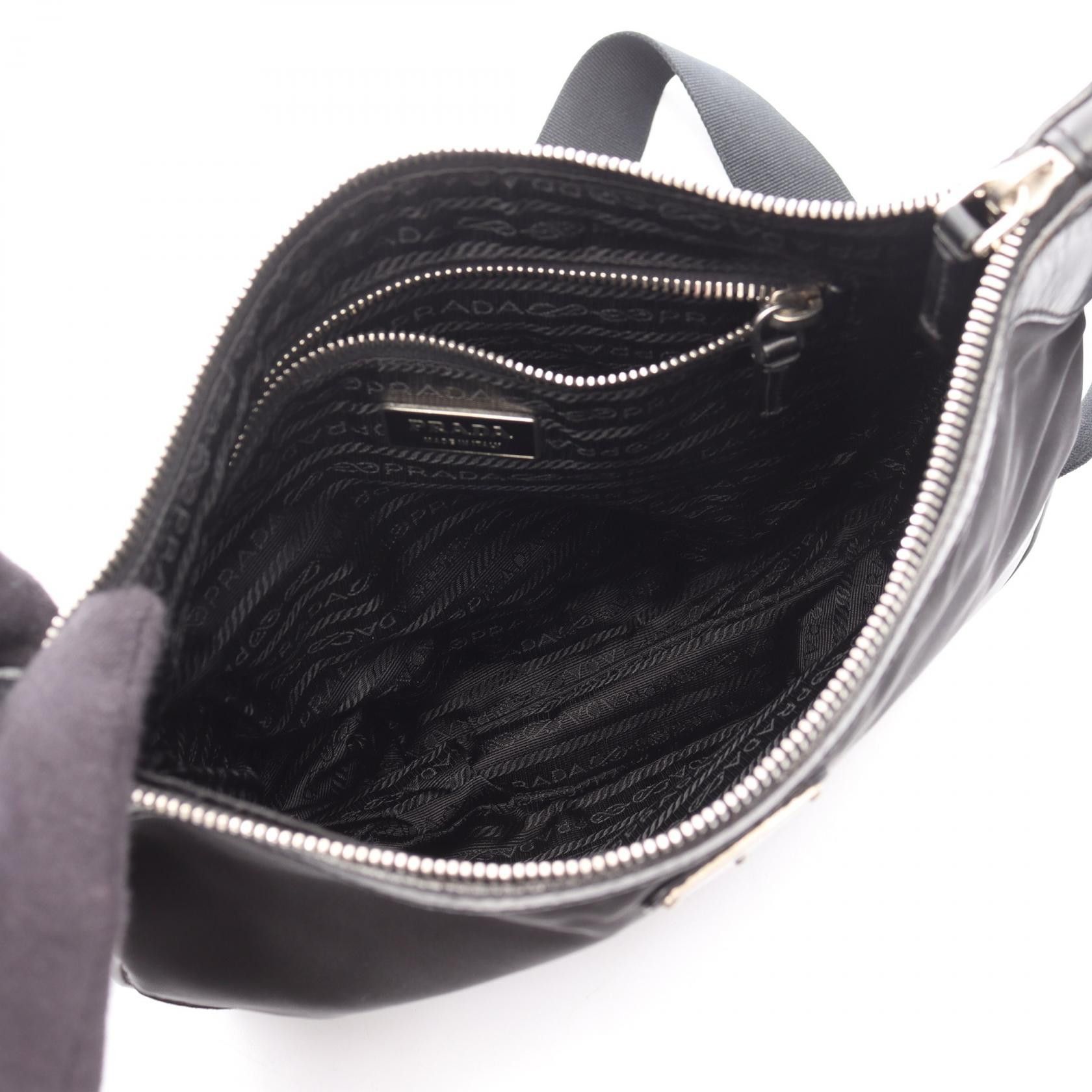 Prada Prada Prada Nylon Leather Shoulder Bag Textile Shoulder Bag DUTY FREE for USA Size ONE SIZE - 3 Thumbnail