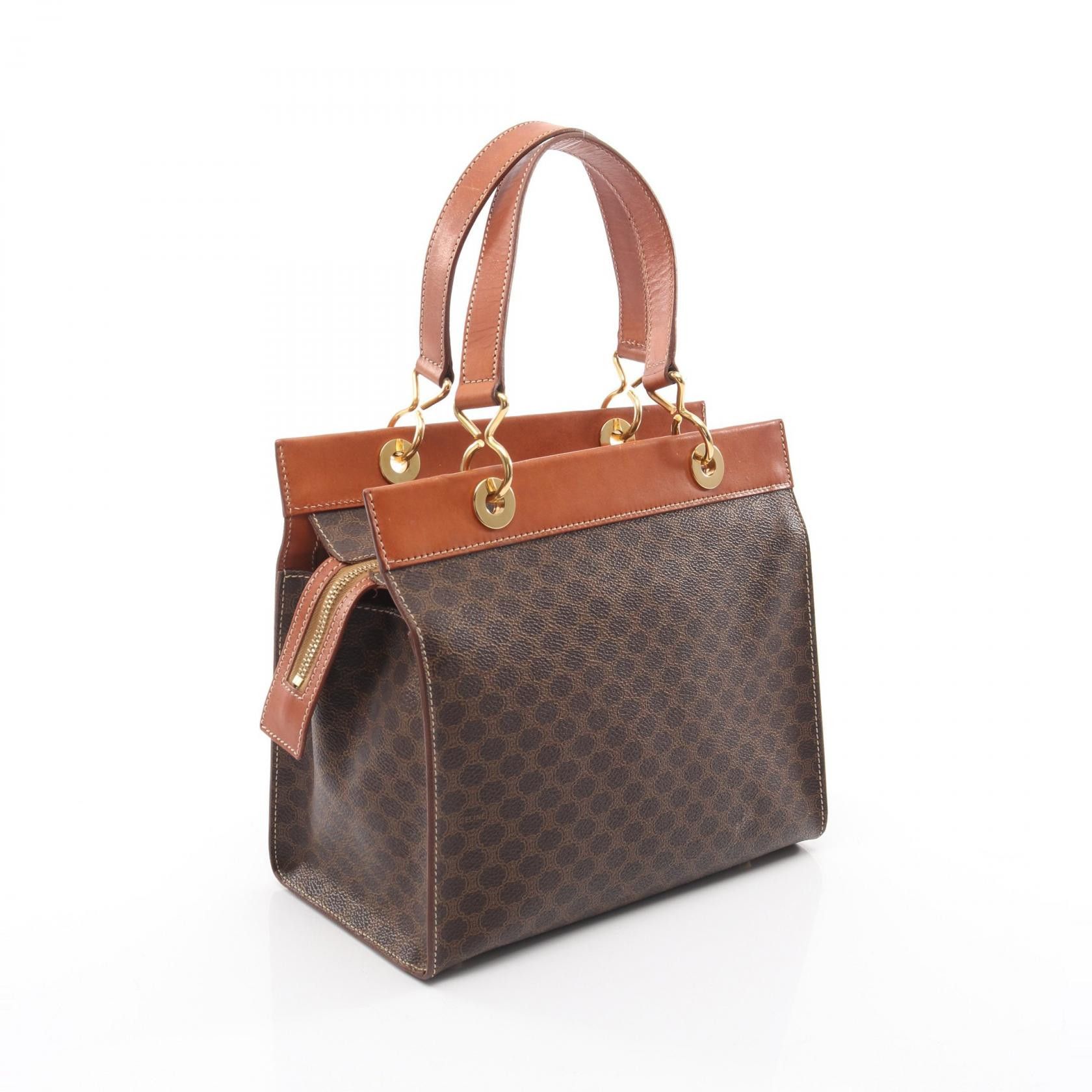 Celine Celine CELINE PVC Coated Canvas Leather Handbag Textile Handbag DUTY FREE for USA Size ONE SIZE - 2 Thumbnail