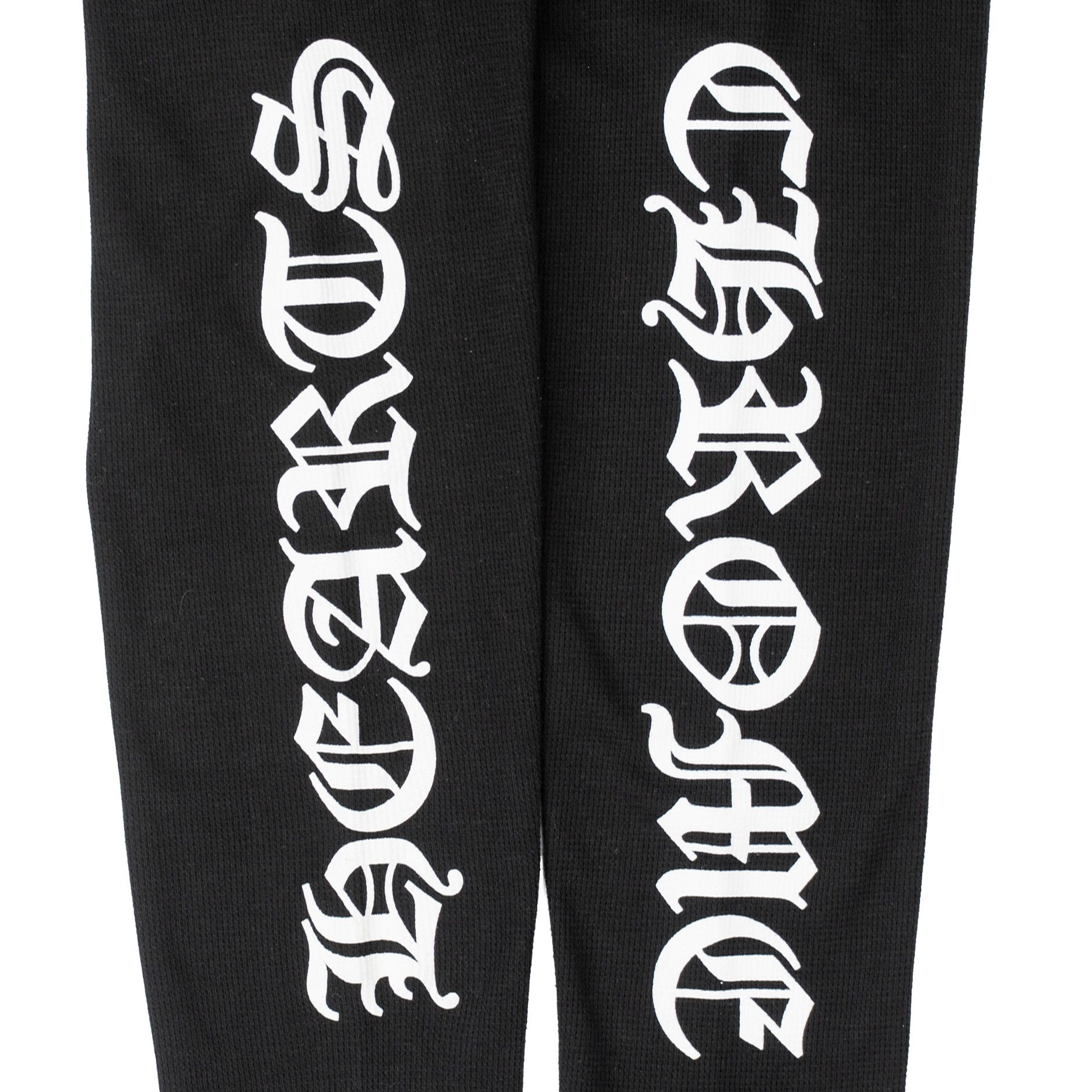 Chrome Hearts Scroll Logo Thermal Long Sleeve Tee Shirt Black White Size US L / EU 52-54 / 3 - 3 Thumbnail