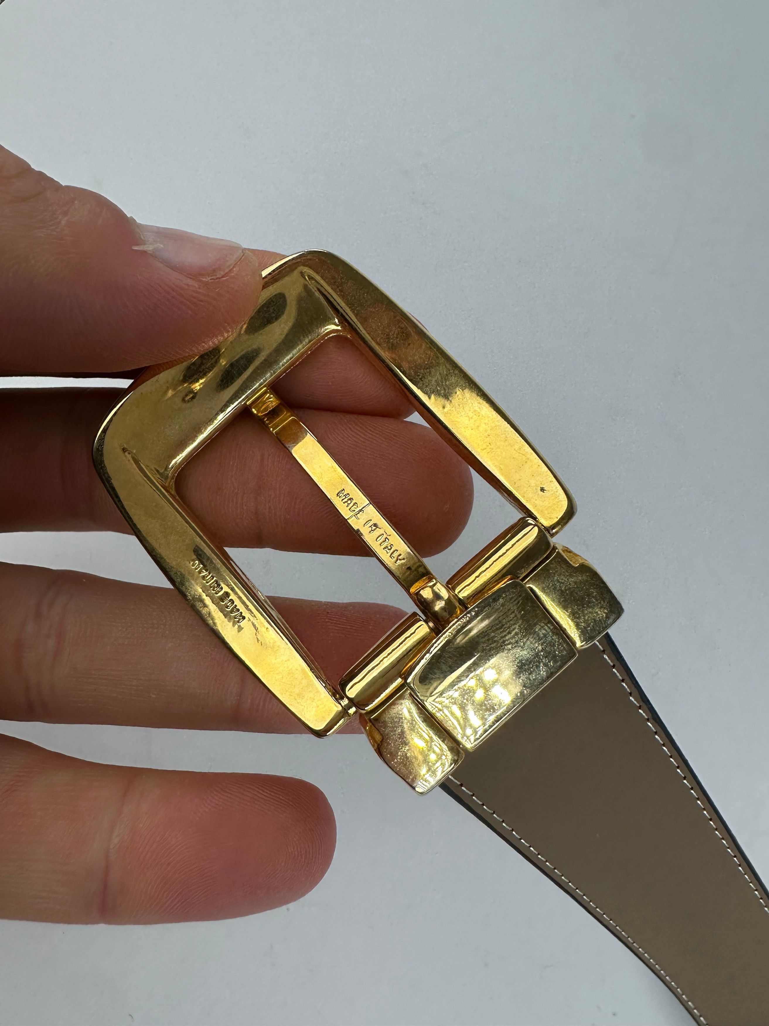 Givenchy Vintage Leather Belt Black 107.5 cm Size ONE SIZE - 3 Thumbnail