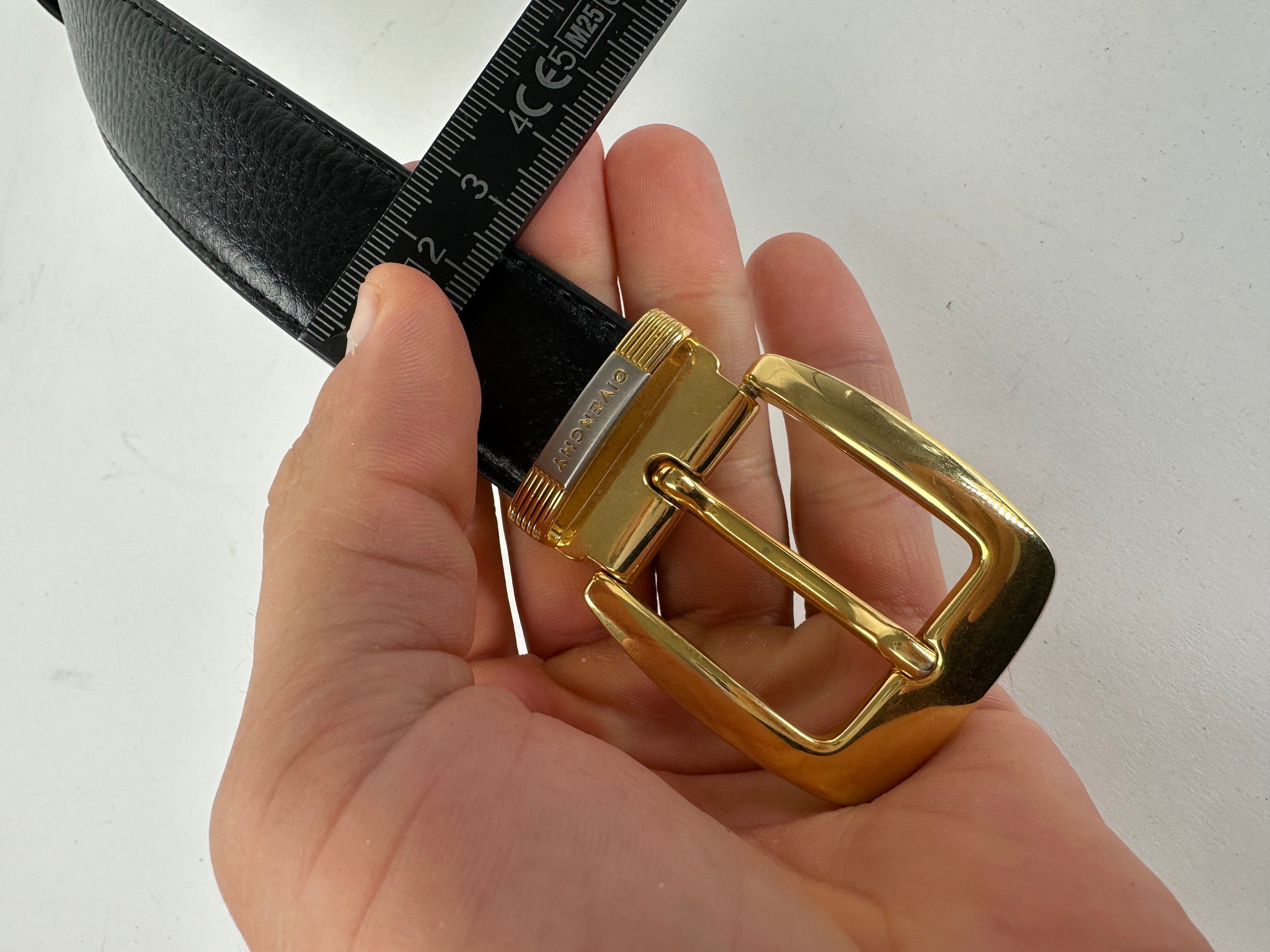 Givenchy Vintage Leather Belt Black 107.5 cm Size ONE SIZE - 9 Thumbnail