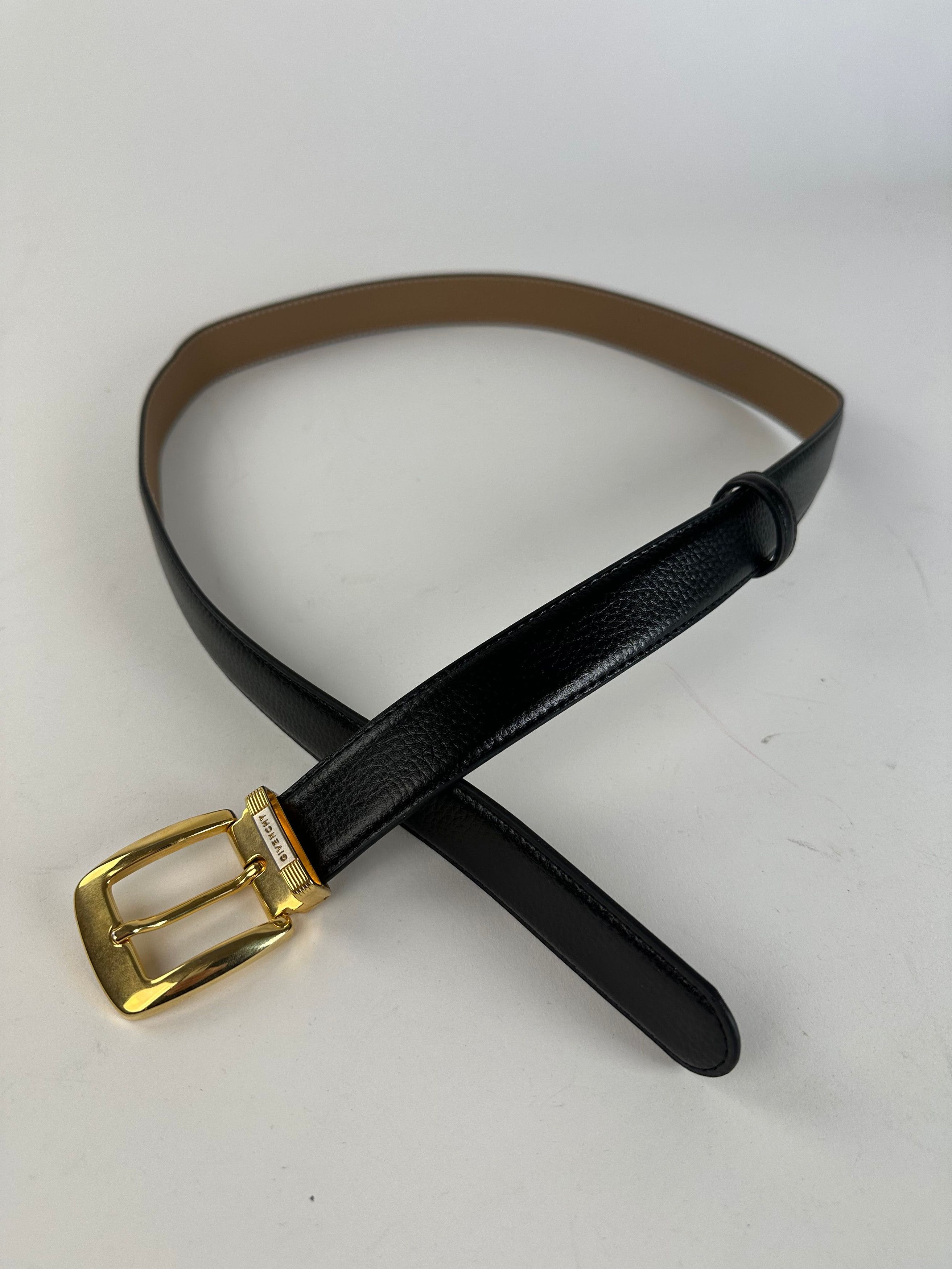 Givenchy Vintage Leather Belt Black 107.5 cm Size ONE SIZE - 7 Thumbnail