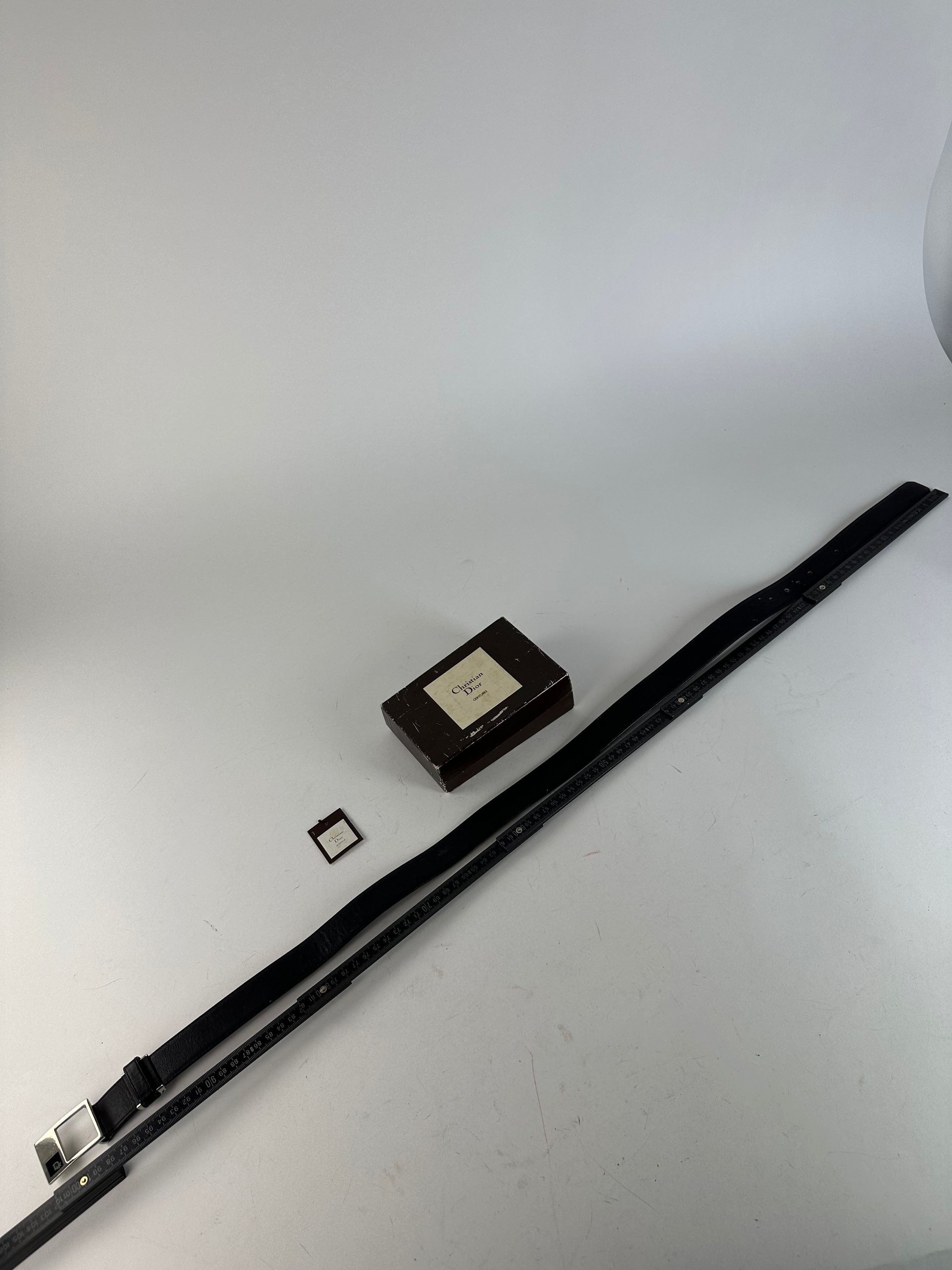 Dior Vintage Leather Belt Black 97,5 cm Size ONE SIZE - 7 Thumbnail