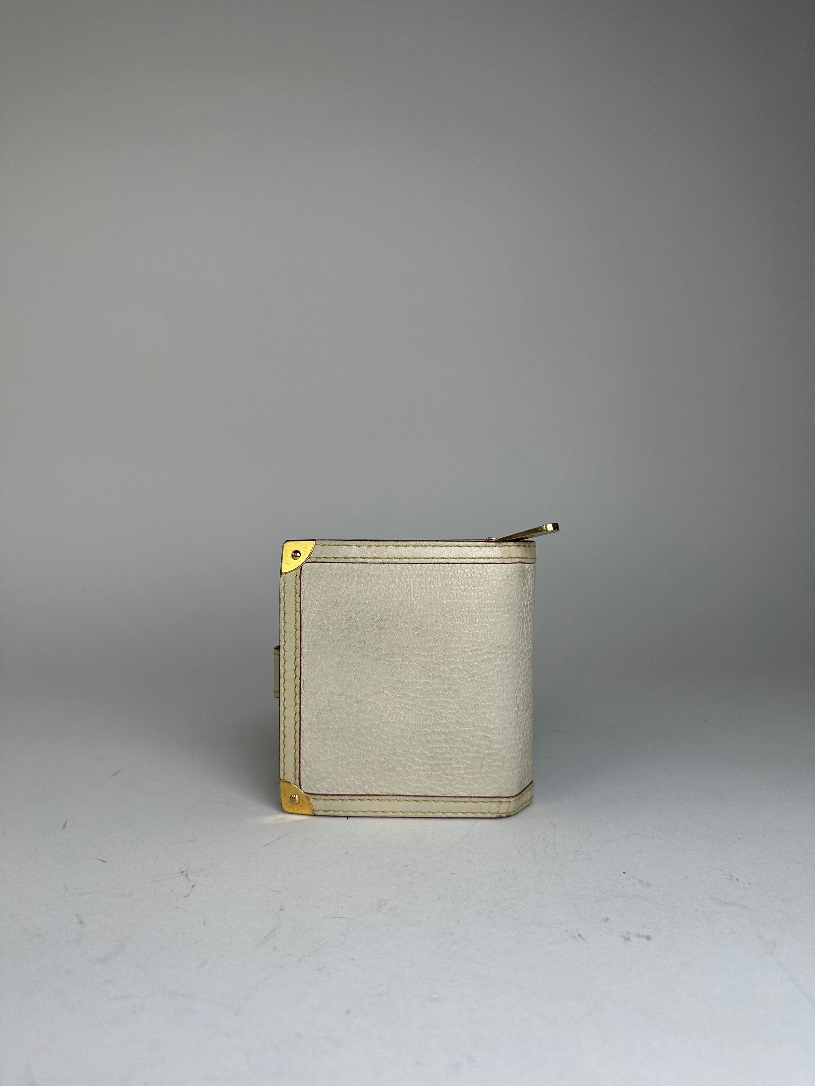 Louis Vuitton Vintage Suhali Compact Wallet Cream Goat Leather Size ONE SIZE - 2 Thumbnail