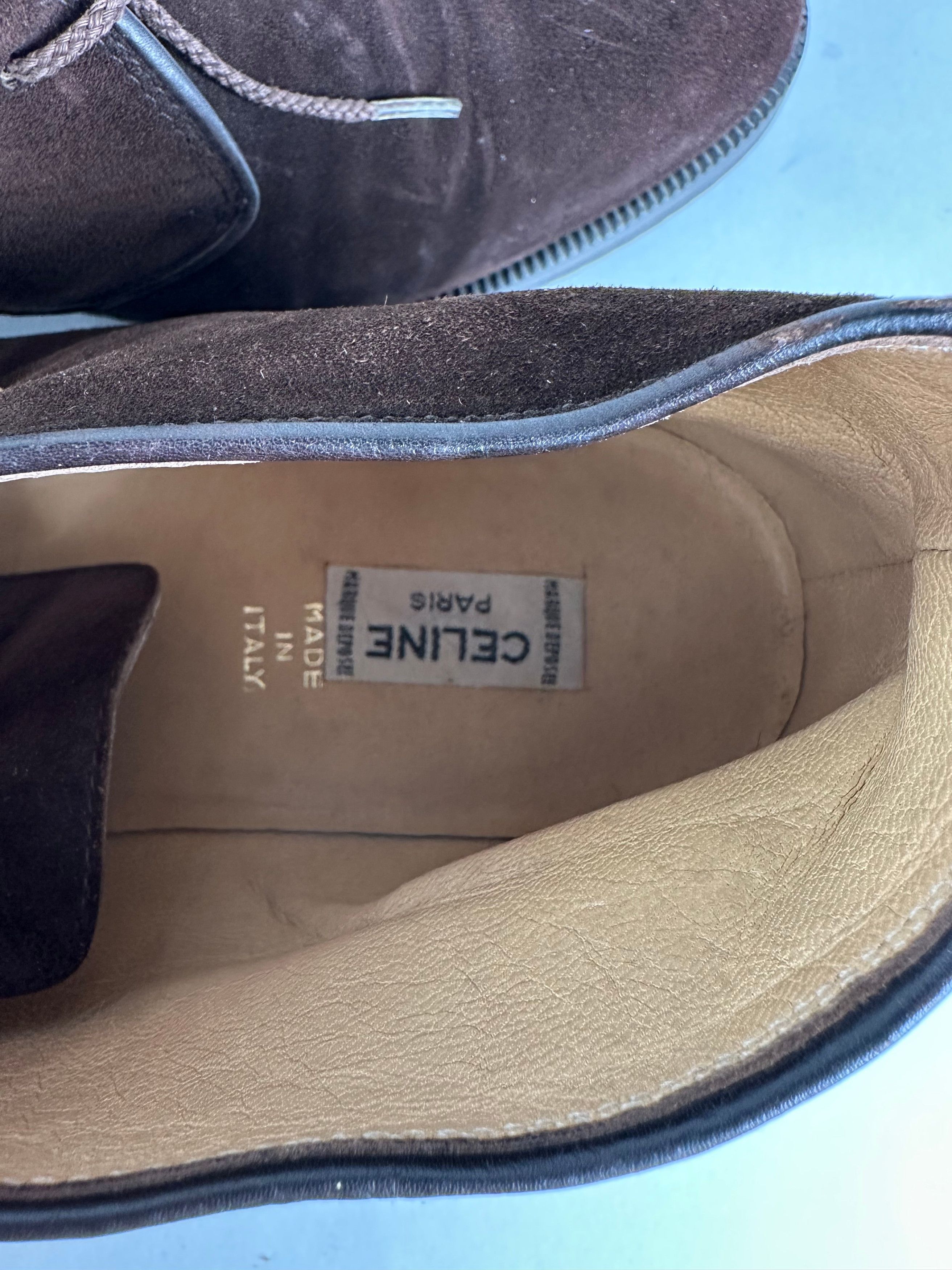 Celine Vintage Chukka Boots Brown Suede EU40,5 Size US 9.5 / IT 39.5 - 10 Thumbnail