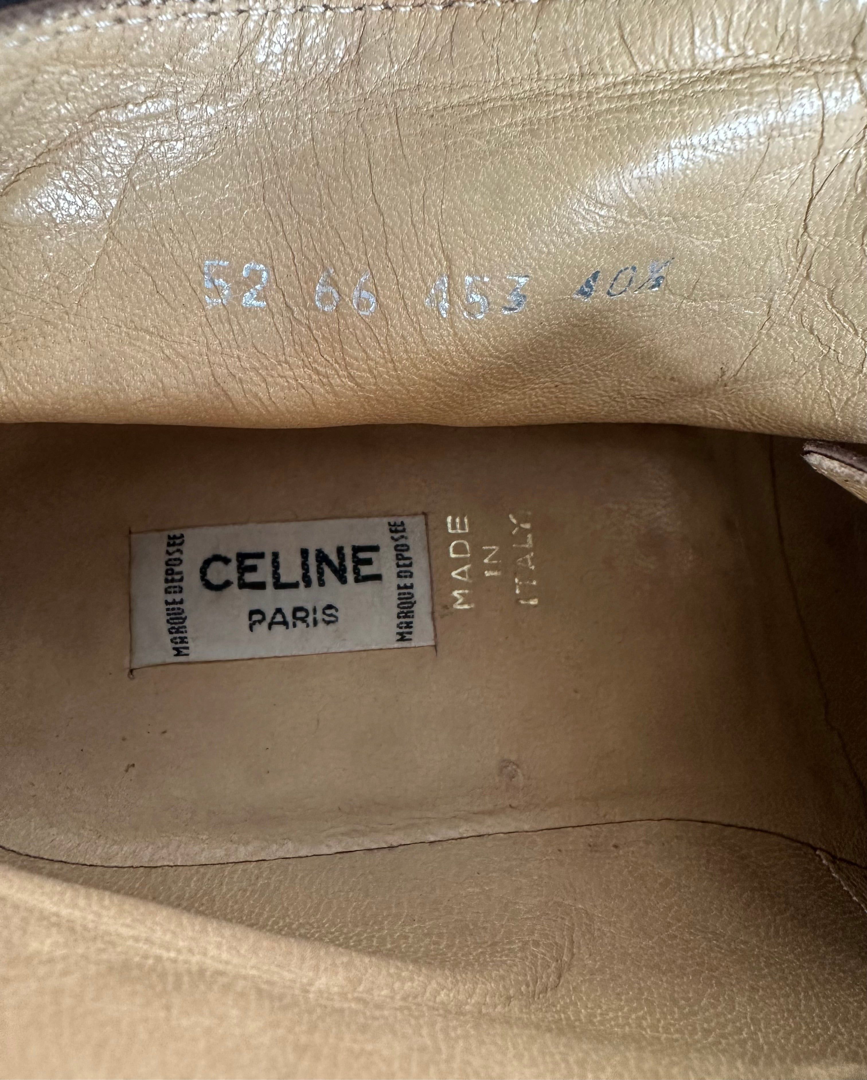 Celine Vintage Chukka Boots Brown Suede EU40,5 Size US 9.5 / IT 39.5 - 4 Thumbnail