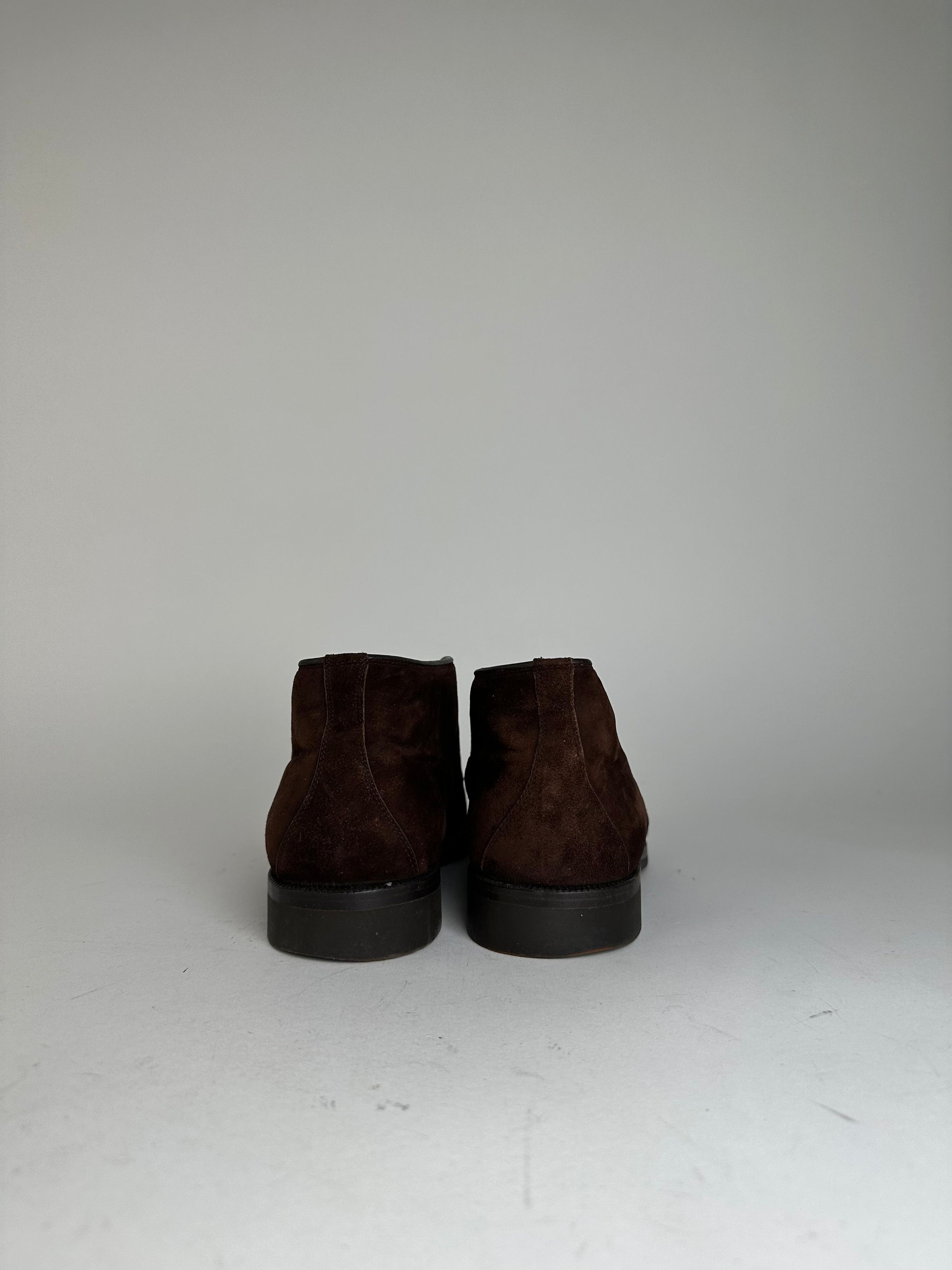 Celine Vintage Chukka Boots Brown Suede EU40,5 Size US 9.5 / IT 39.5 - 8 Thumbnail