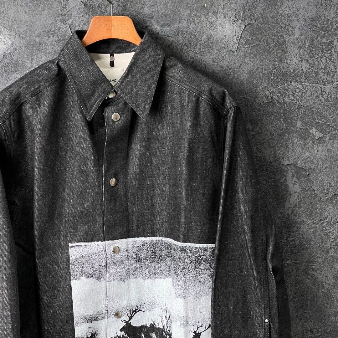 OAMC OAMC Denim Printed Shirt m Men Size US M / EU 48-50 / 2 - 3 Thumbnail