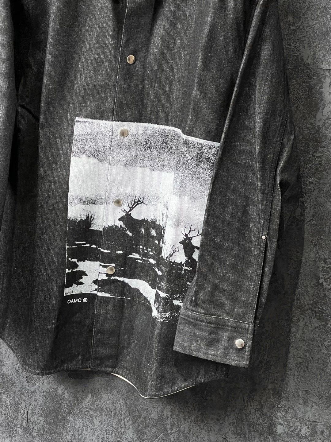 OAMC OAMC Denim Printed Shirt m Men Size US M / EU 48-50 / 2 - 6 Thumbnail