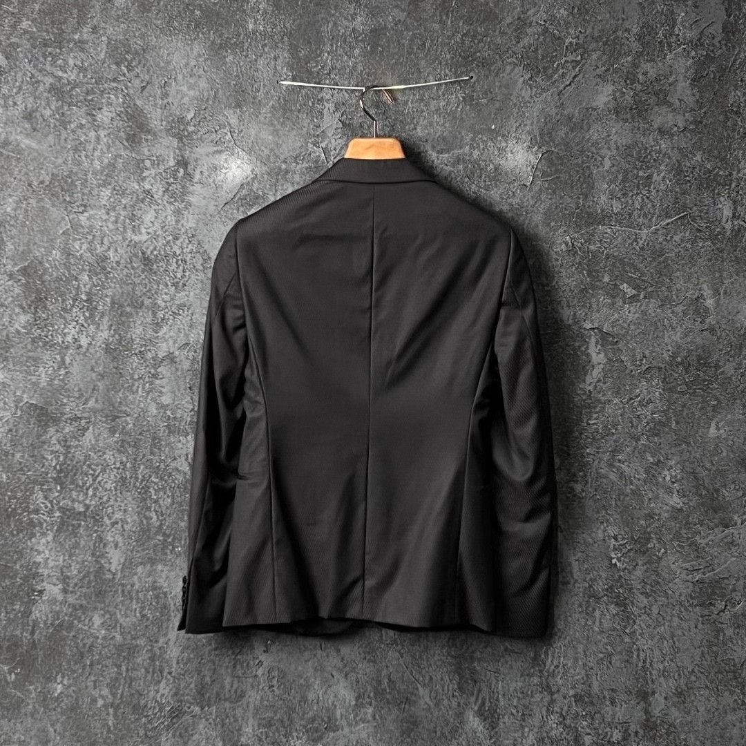 Armani Armani Formal Wool Black Suit 40r Men Size 40R - 2 Thumbnail