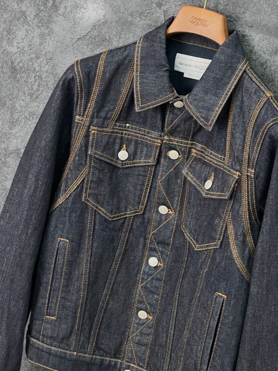 Alexander McQueen Alexander McQueen Denim Cotton Blue Light Jacket m Men Size US M / EU 48-50 / 2 - 4 Thumbnail