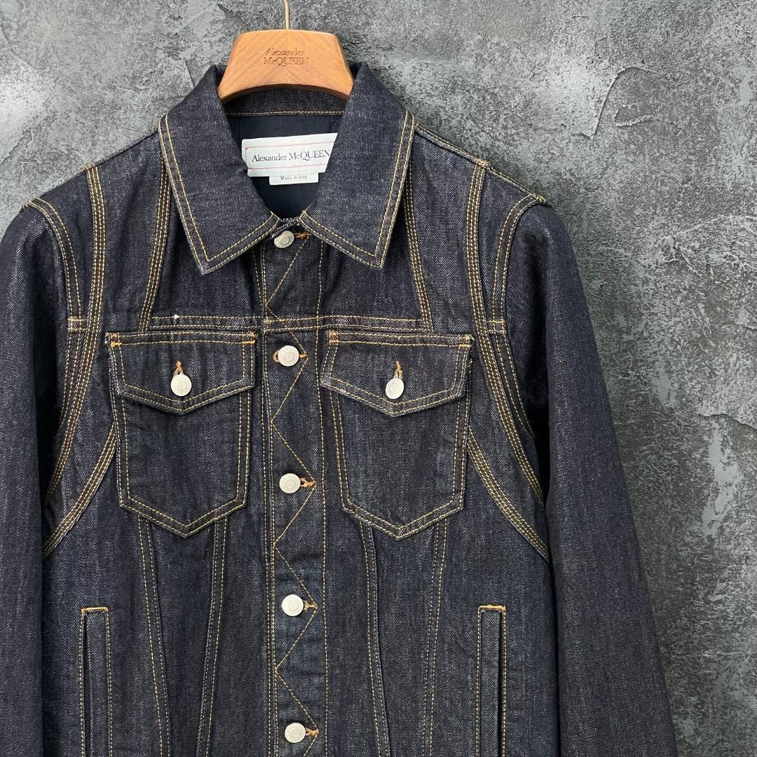 Alexander McQueen Alexander McQueen Denim Cotton Blue Light Jacket m Men Size US M / EU 48-50 / 2 - 3 Thumbnail