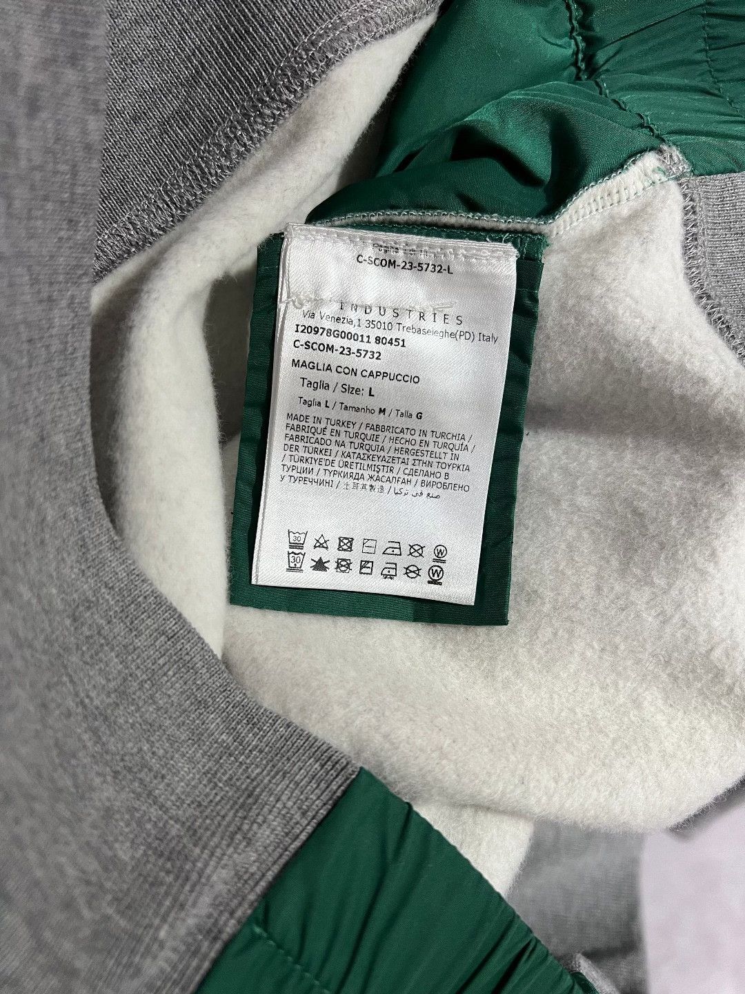 Moncler Moncler Cotton Embroidered Gray Hoodie m Men Size US M / EU 48-50 / 2 - 7 Thumbnail