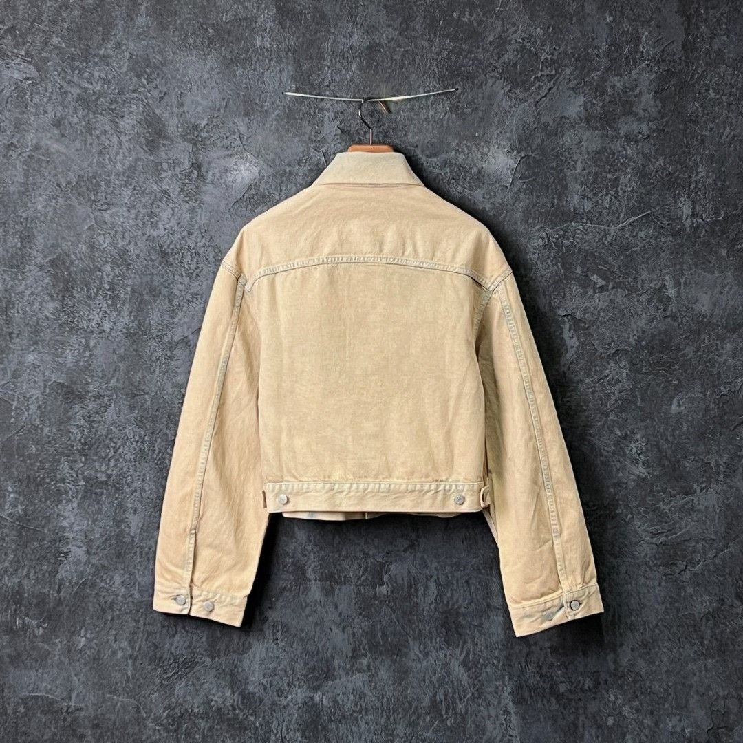 Acne Studios Acne Studios Denim Cotton Beige Jacket XS Women Size XS / US 0-2 / IT 36-38 - 2 Thumbnail