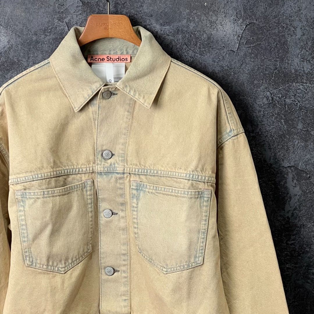Acne Studios Acne Studios Denim Cotton Beige Jacket XS Women Size XS / US 0-2 / IT 36-38 - 3 Thumbnail