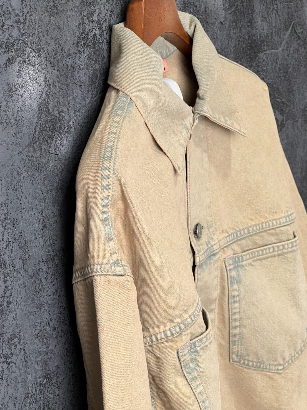 Acne Studios Acne Studios Denim Cotton Beige Jacket XS Women Size XS / US 0-2 / IT 36-38 - 5 Thumbnail