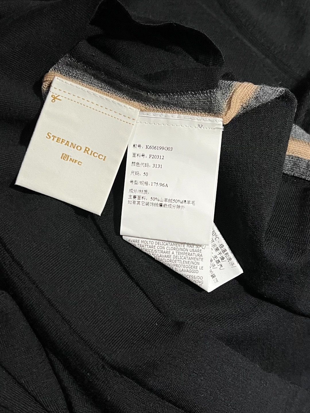 Stefano Ricci Stefano Ricci Knit Black Sweater m Men Size US M / EU 48-50 / 2 - 7 Thumbnail
