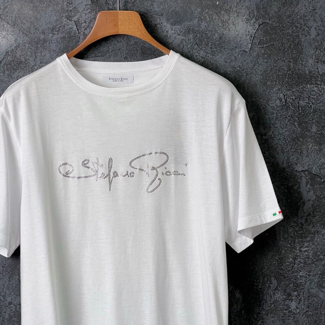 Stefano Ricci Stefano Ricci White T-Shirt l Men Size US L / EU 52-54 / 3 - 3 Thumbnail