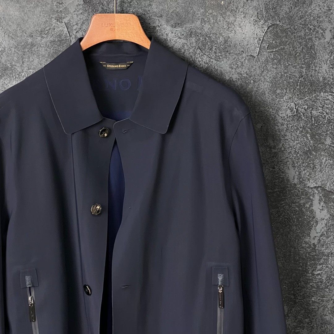 Stefano Ricci Stefano Ricci Casual Blue Light Jacket l Men Size US L / EU 52-54 / 3 - 3 Thumbnail