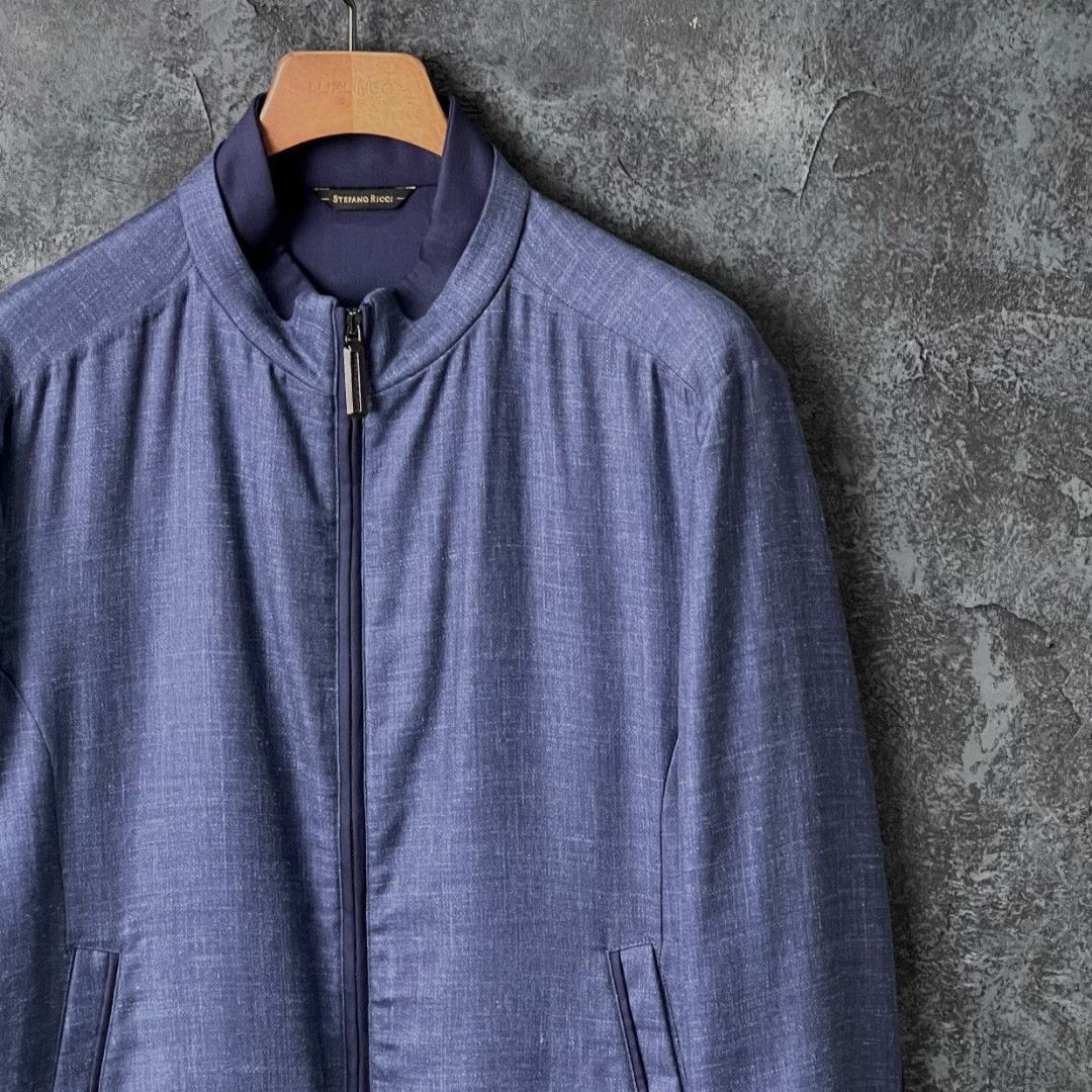 Stefano Ricci Stefano Ricci Casual Blue Light Jacket l Men Size US L / EU 52-54 / 3 - 3 Thumbnail