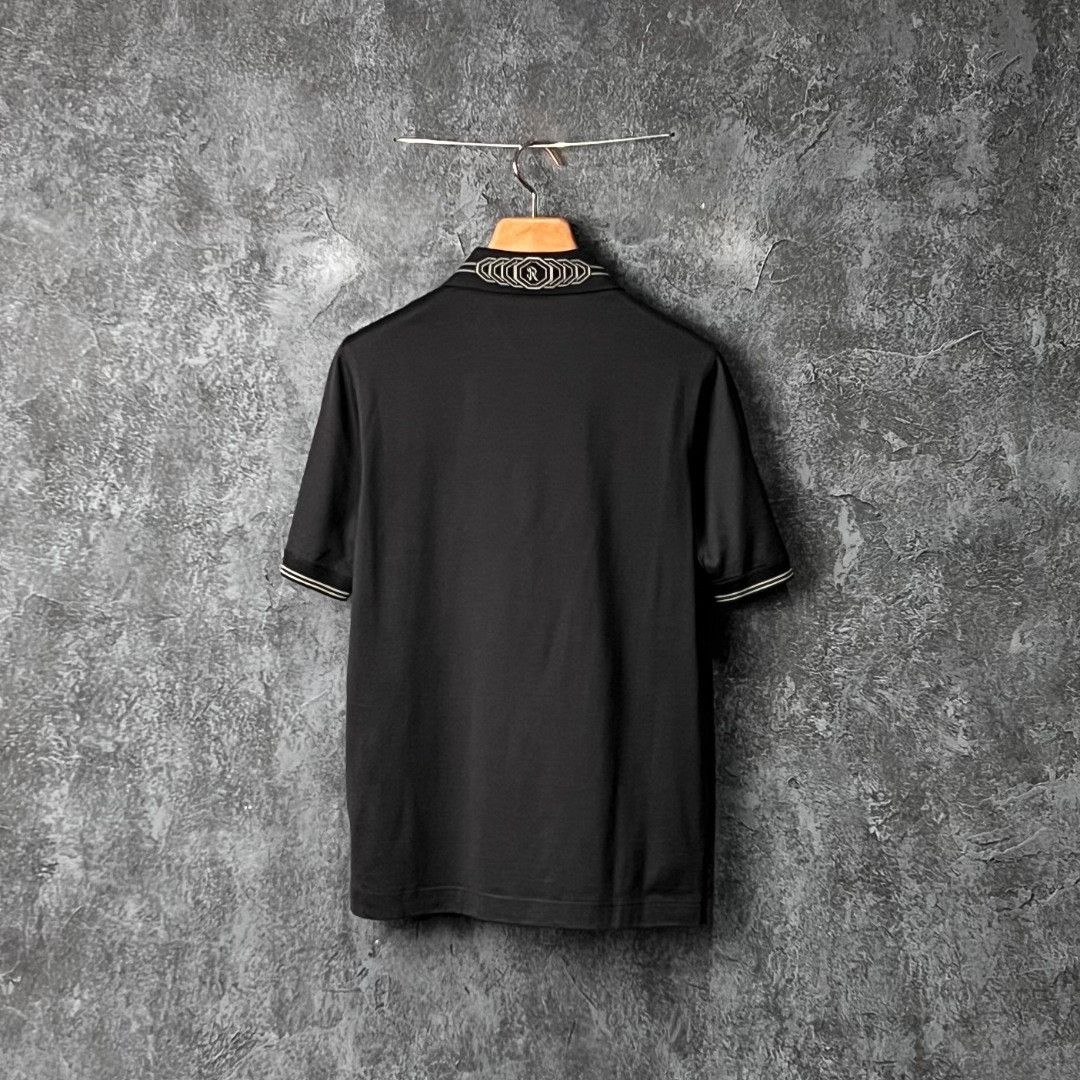 Stefano Ricci Stefano Ricci Embroidered Black T-Shirt m Men Size US M / EU 48-50 / 2 - 2 Thumbnail