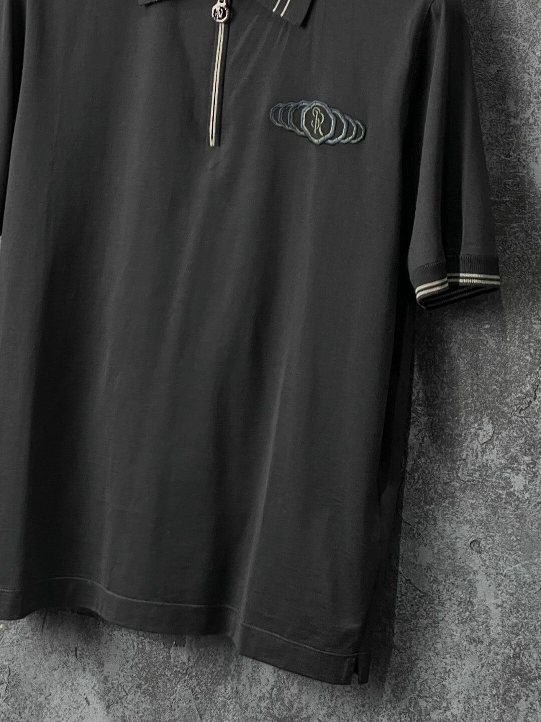Stefano Ricci Stefano Ricci Embroidered Black T-Shirt m Men Size US M / EU 48-50 / 2 - 6 Thumbnail